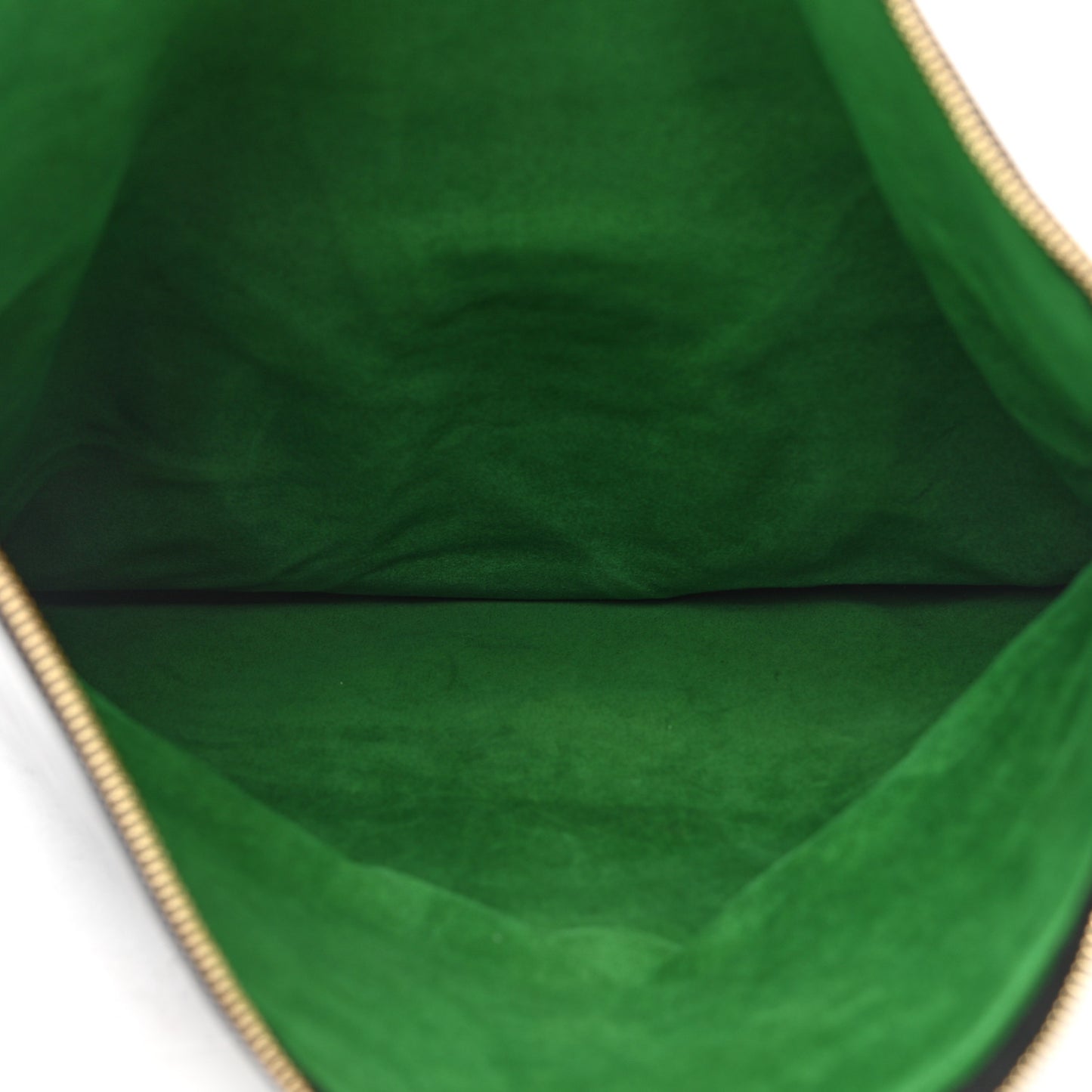 Calfskin Folded Clutch Black Grass