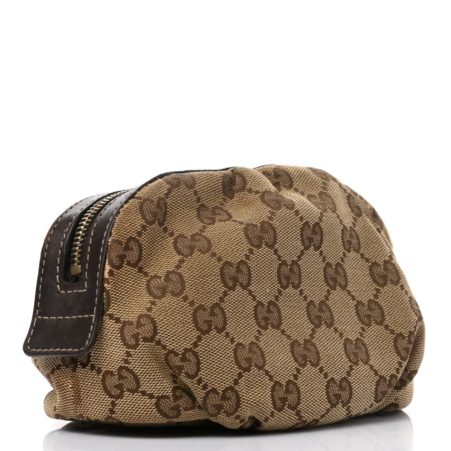 Monogram Medium Bamboo Cosmetic Case Dark Brown