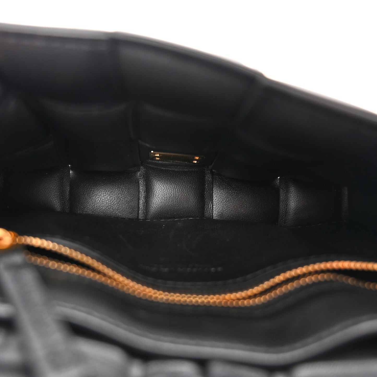 Nappa Maxi Intreccio Small Padded Cassette Crossbody Bag Black