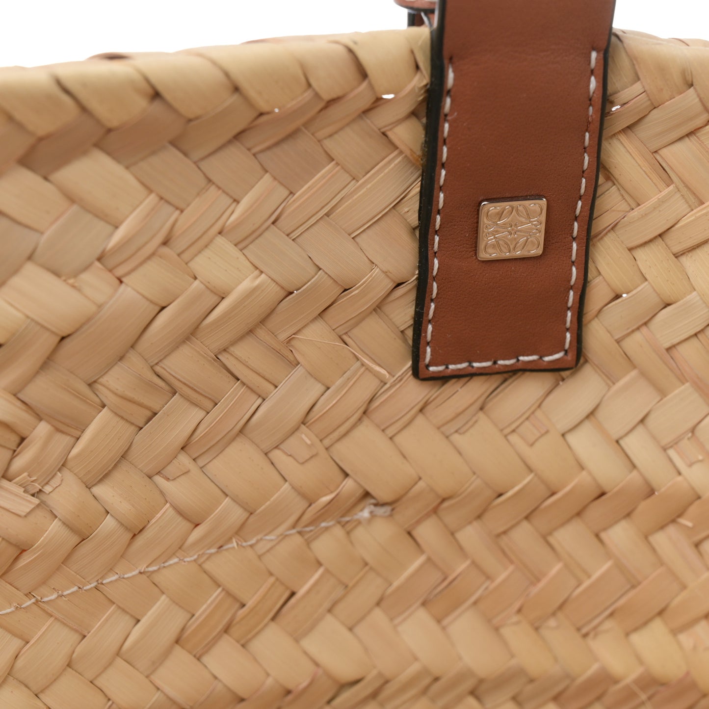 Raffia Basket Tote Bag Natural Tan