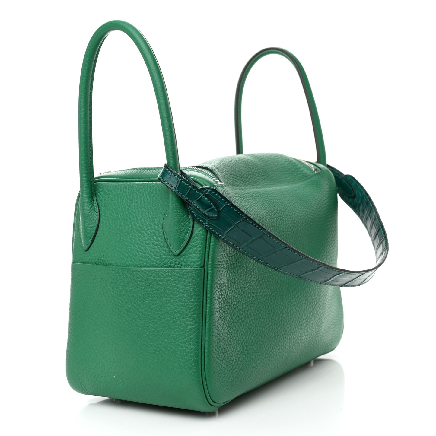 Taurillon Clemence Matte Niloticus Crocodile Touch Lindy 26 Menthe