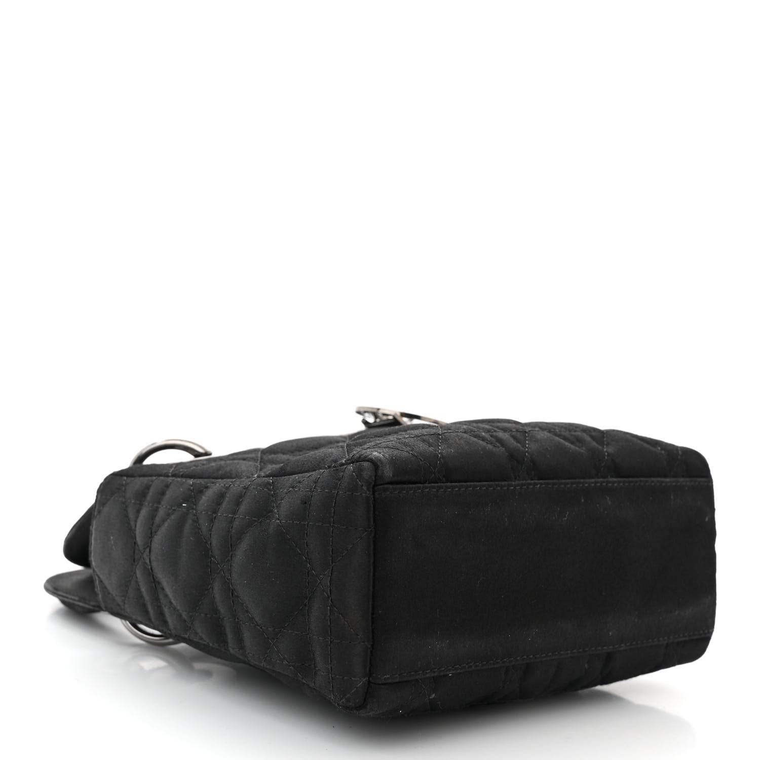 Christian Dior Satin Cannage Mini Lady Dior Black 4 of 12