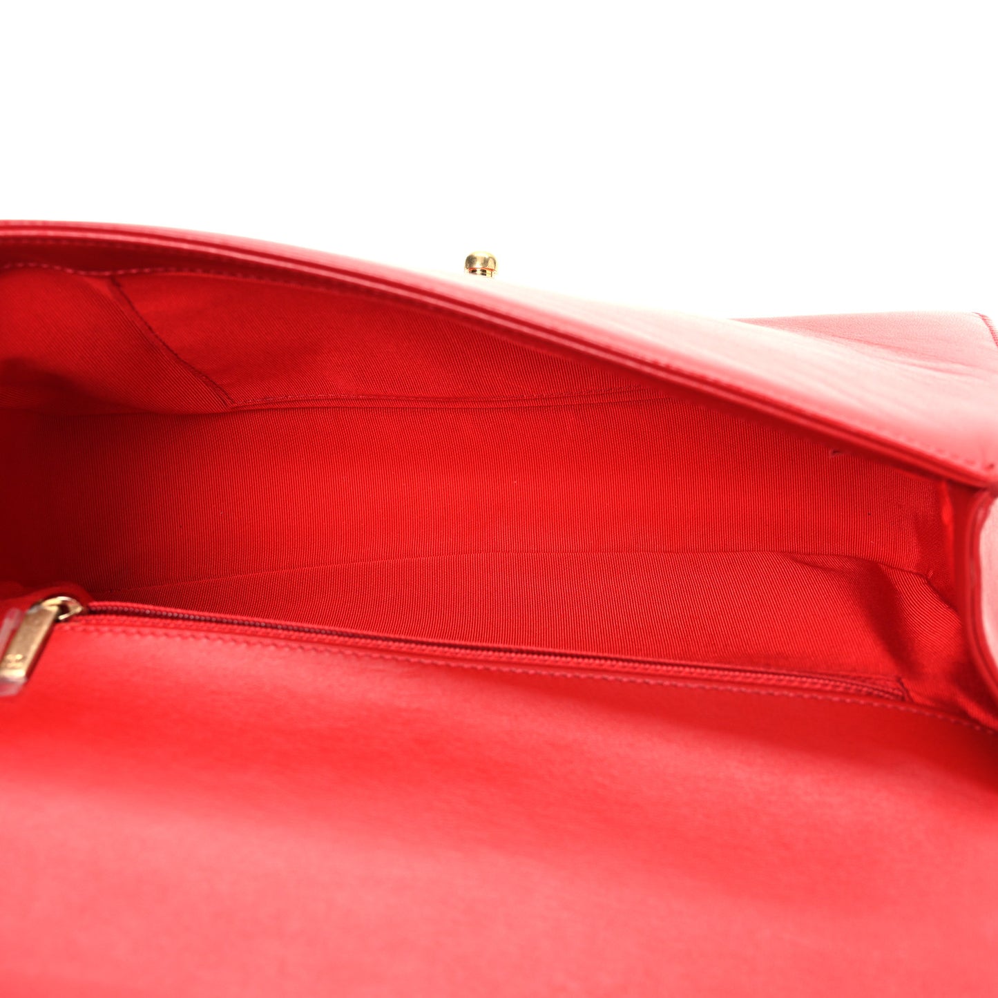 Lambskin Quilted New Medium Boy Flap Red