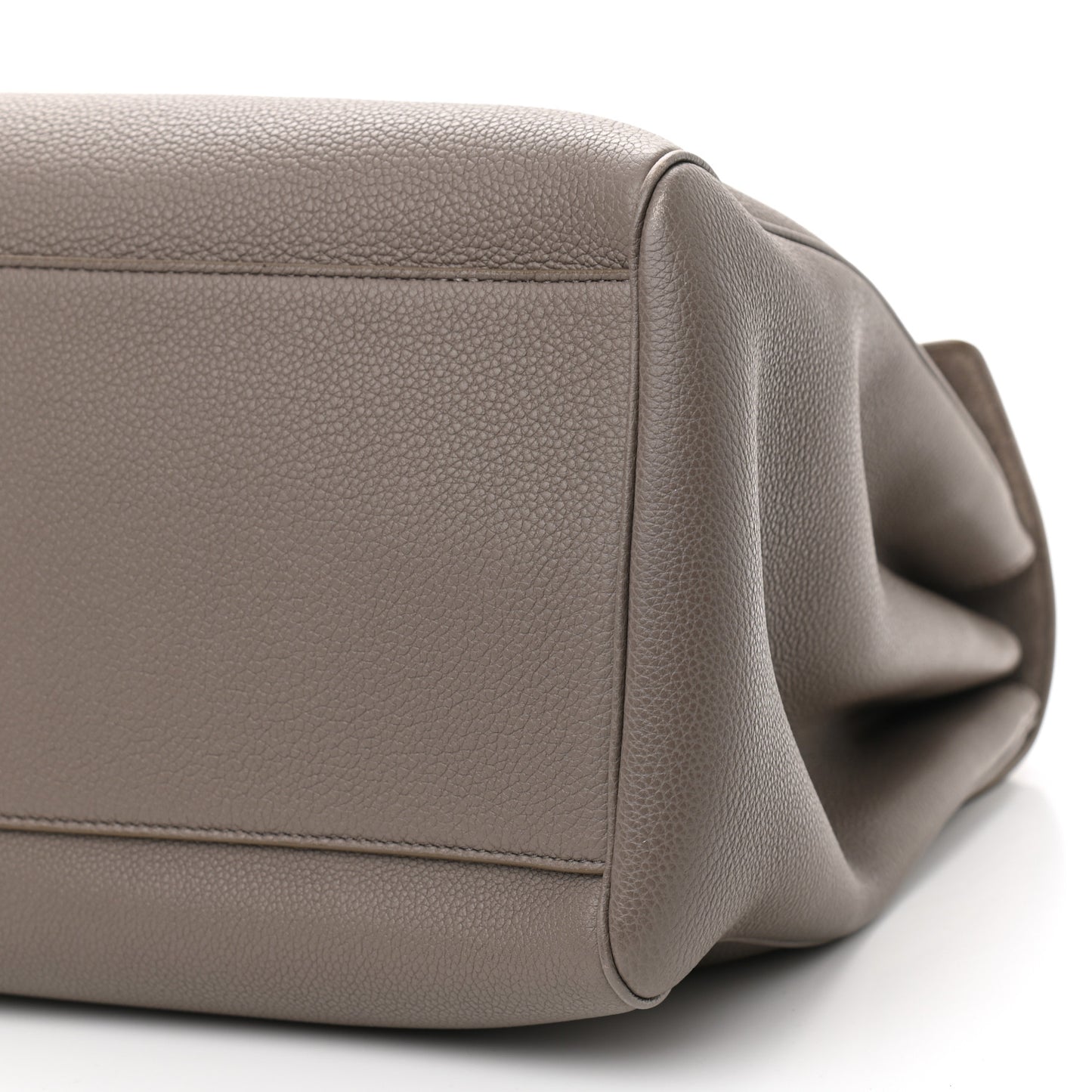 Supple Grained Calfskin Large Soft 16 Bag Pebble