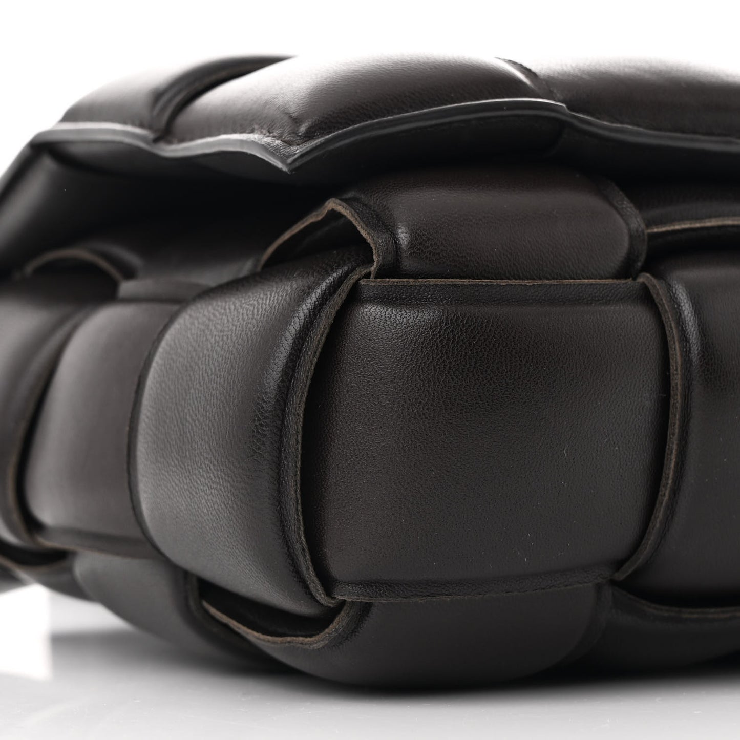 Nappa Maxi Intreccio Padded Cassette Crossbody Bag Fondant