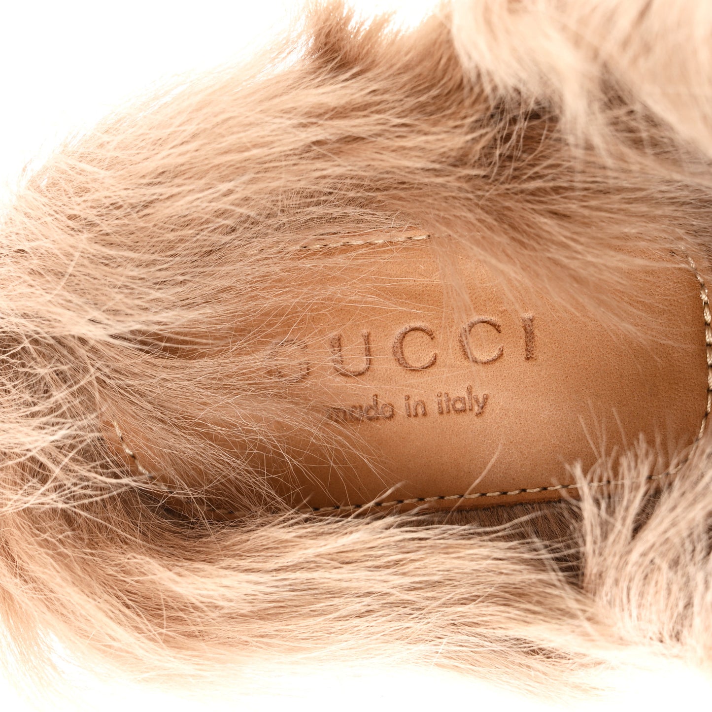 Calfskin Fur Flame Princetown Slippers 35 Black