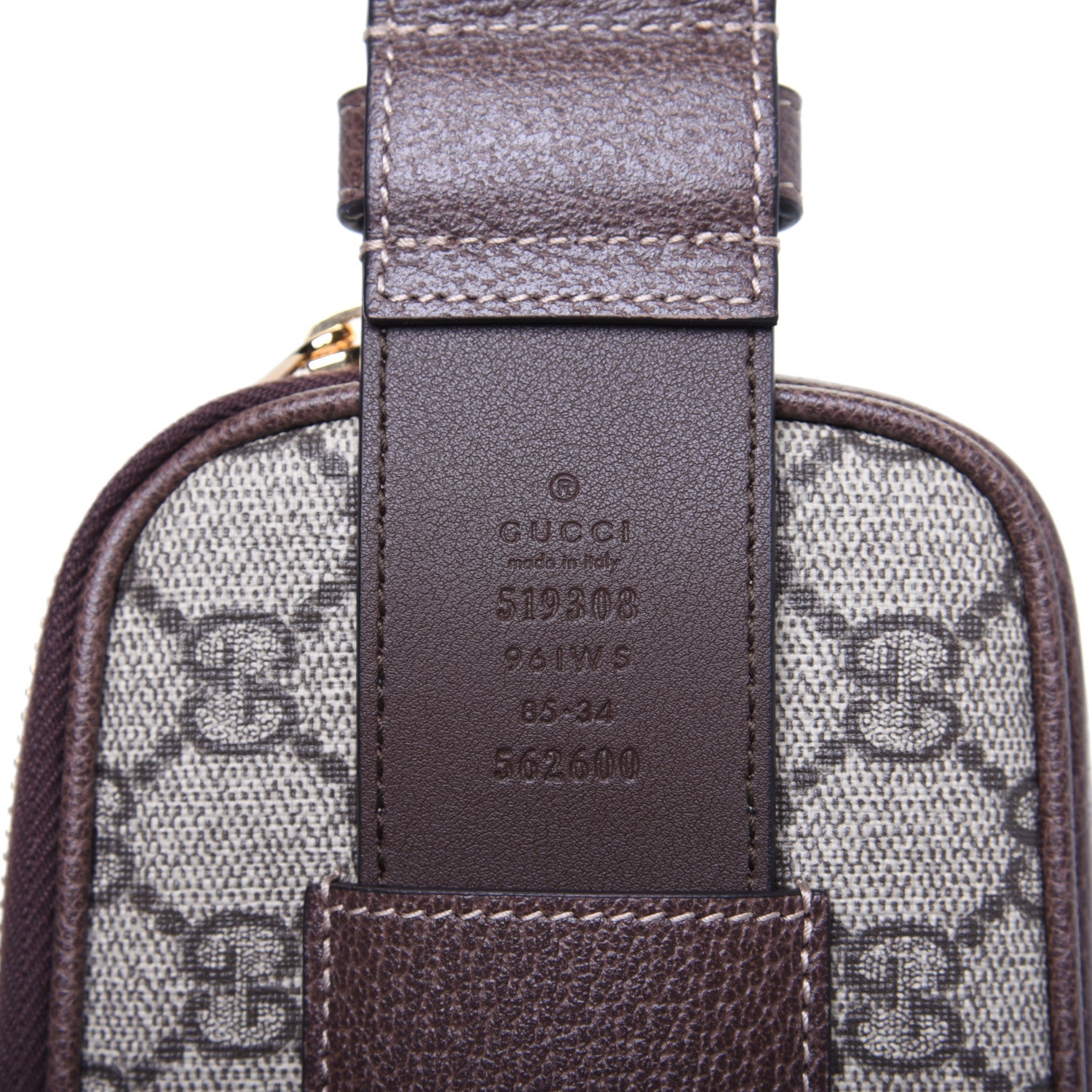 Gucci GG Supreme Monogram Ophidia Belted iPhone Case 85 34 Dark Brown 10 of 13