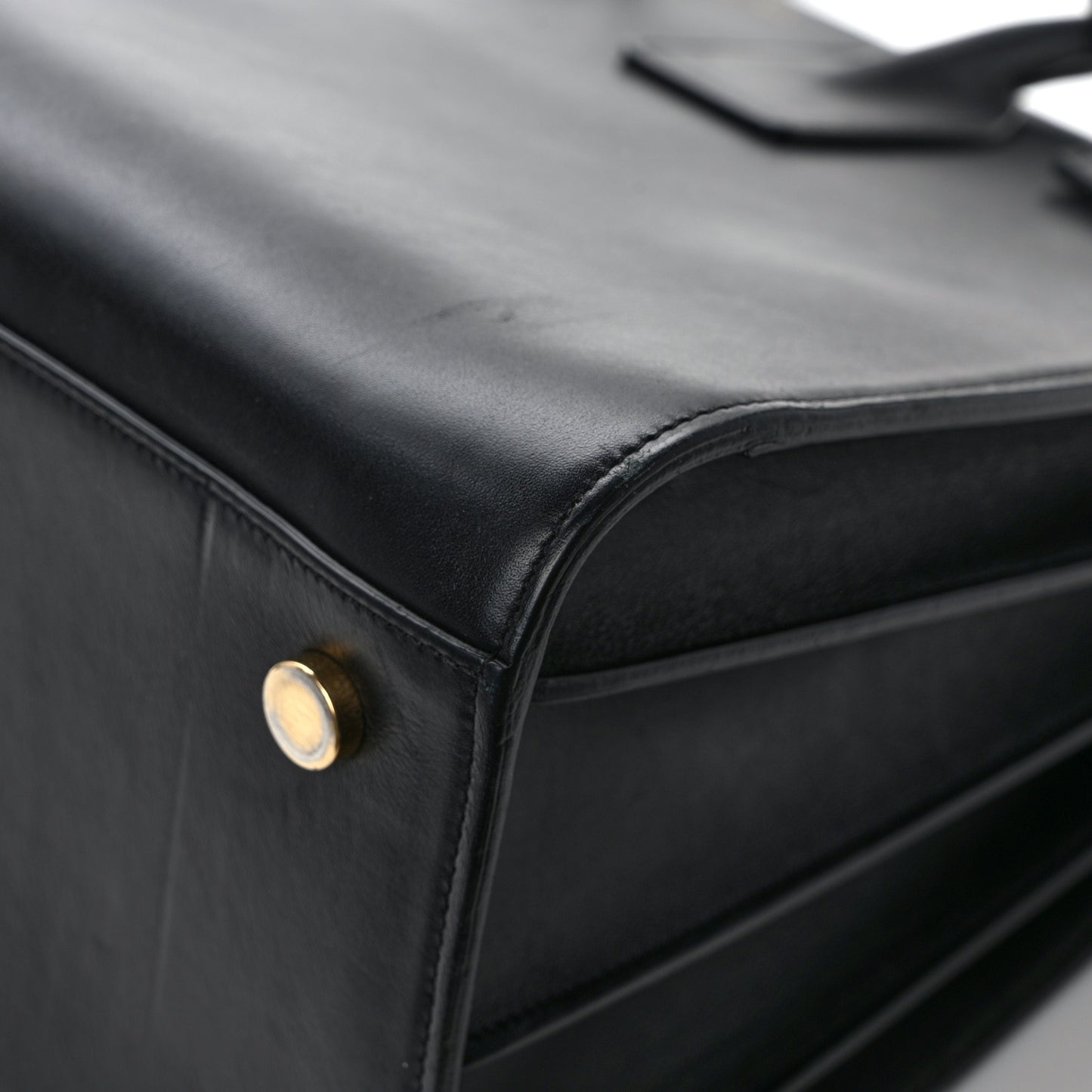 SAINT LAURENT Calfskin Large Sac De Jour Carryall Black