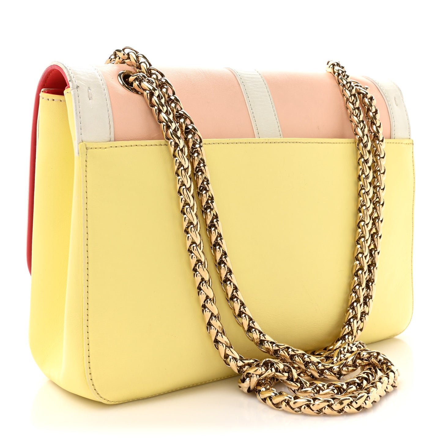 Calfskin Small Sweet Charity Shoulder Bag Multicolor