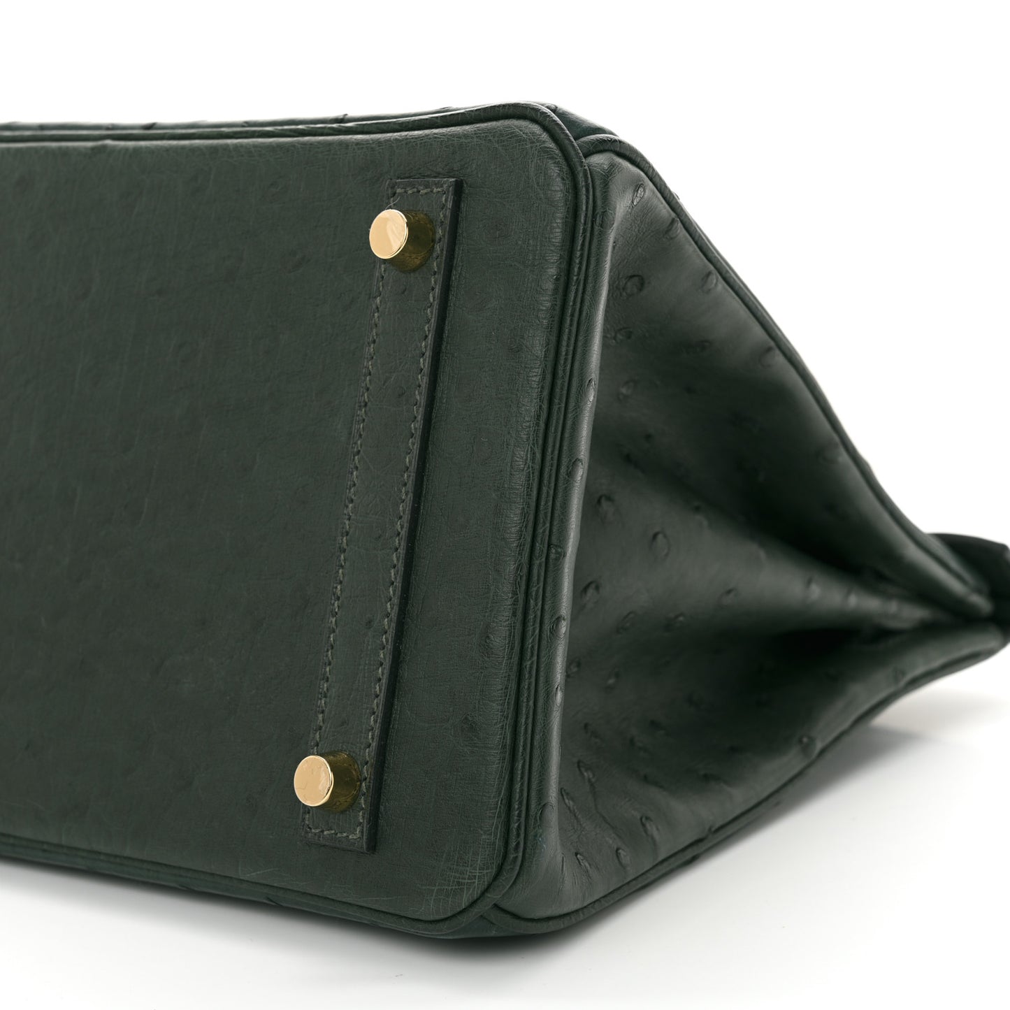 Ostrich Birkin 30 Vert Titien