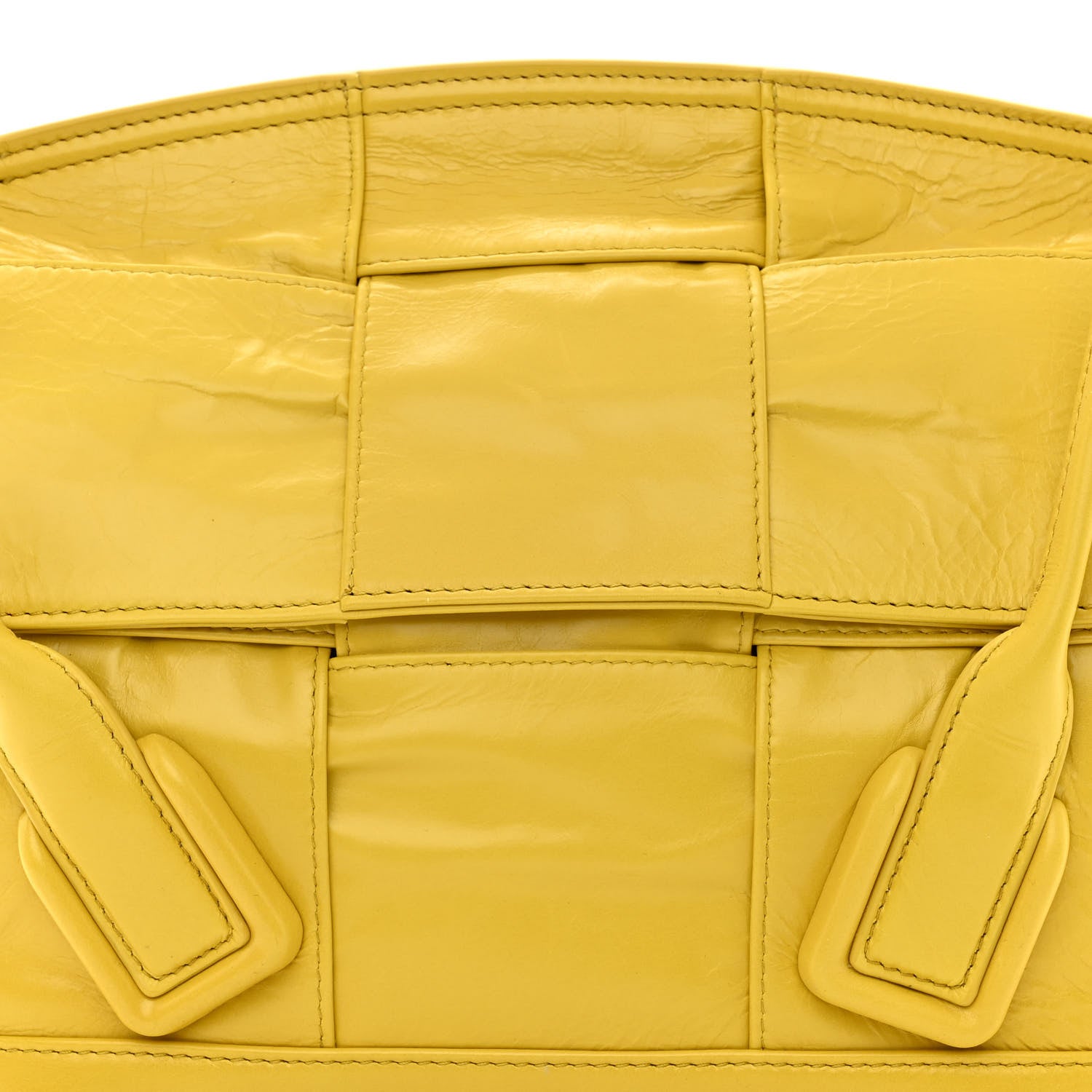 Bottega Veneta Paper Calfskin Maxi Intrecciato Small Arco Mirabelle 8 of 10