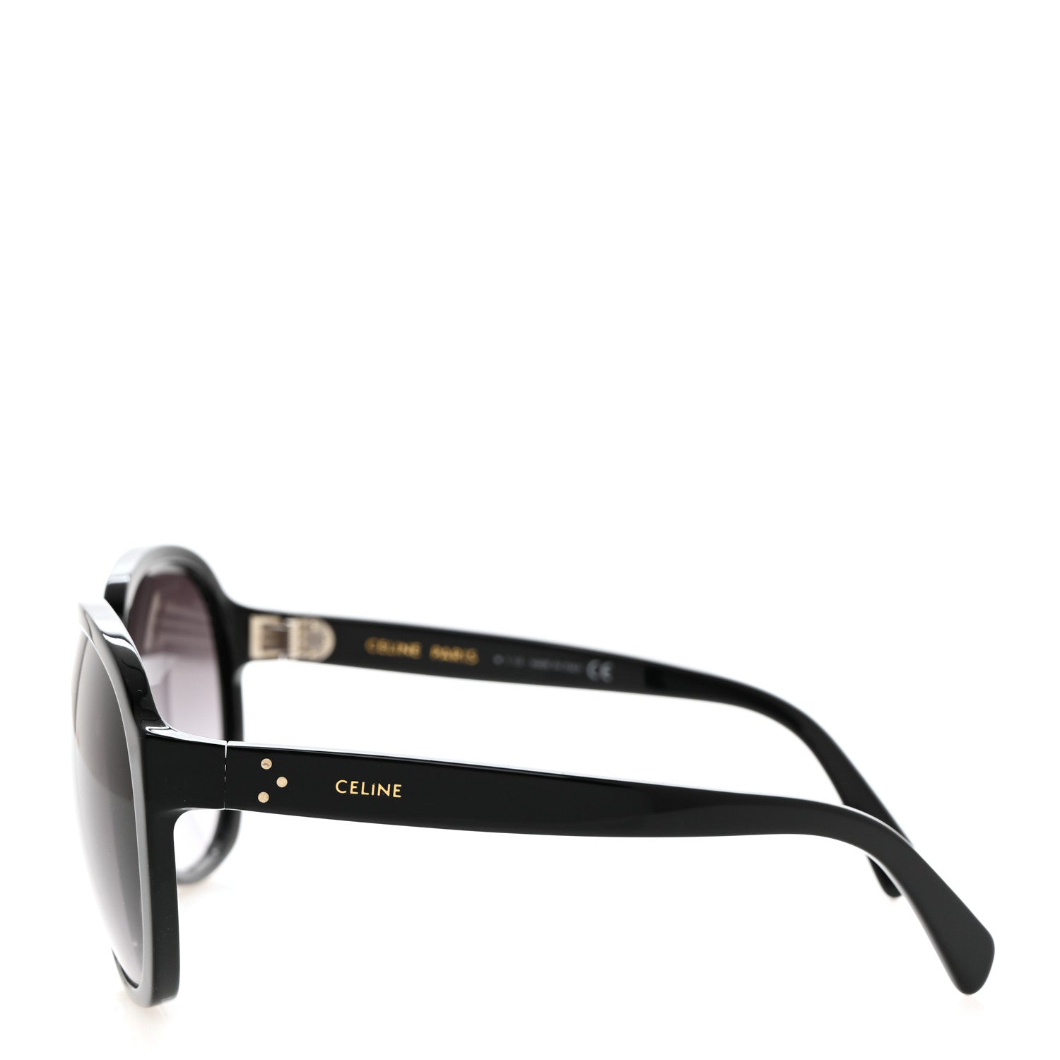 Celine Acetate Round Sunglasses CL40147I Black 3 of 6