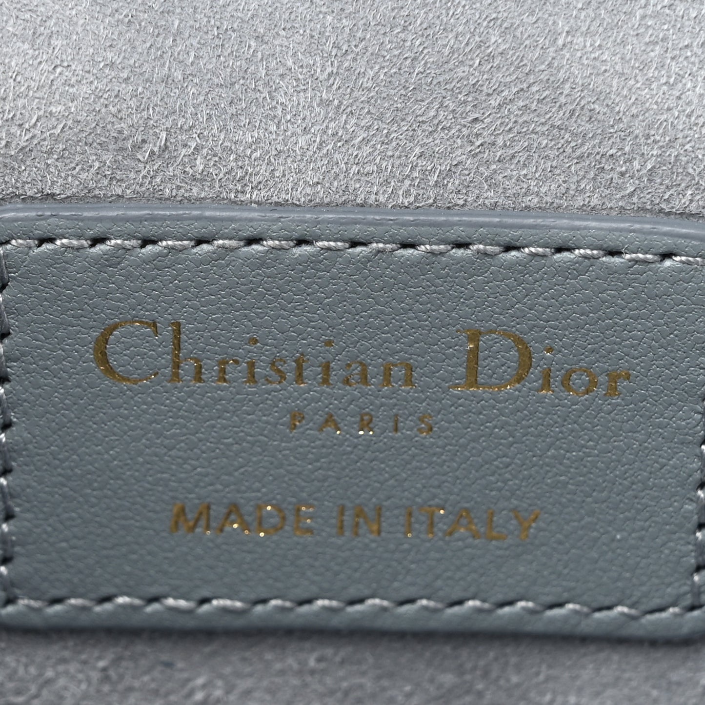 Lambskin Cannage Micro Lady Dior Vanity Case Cloud Blue