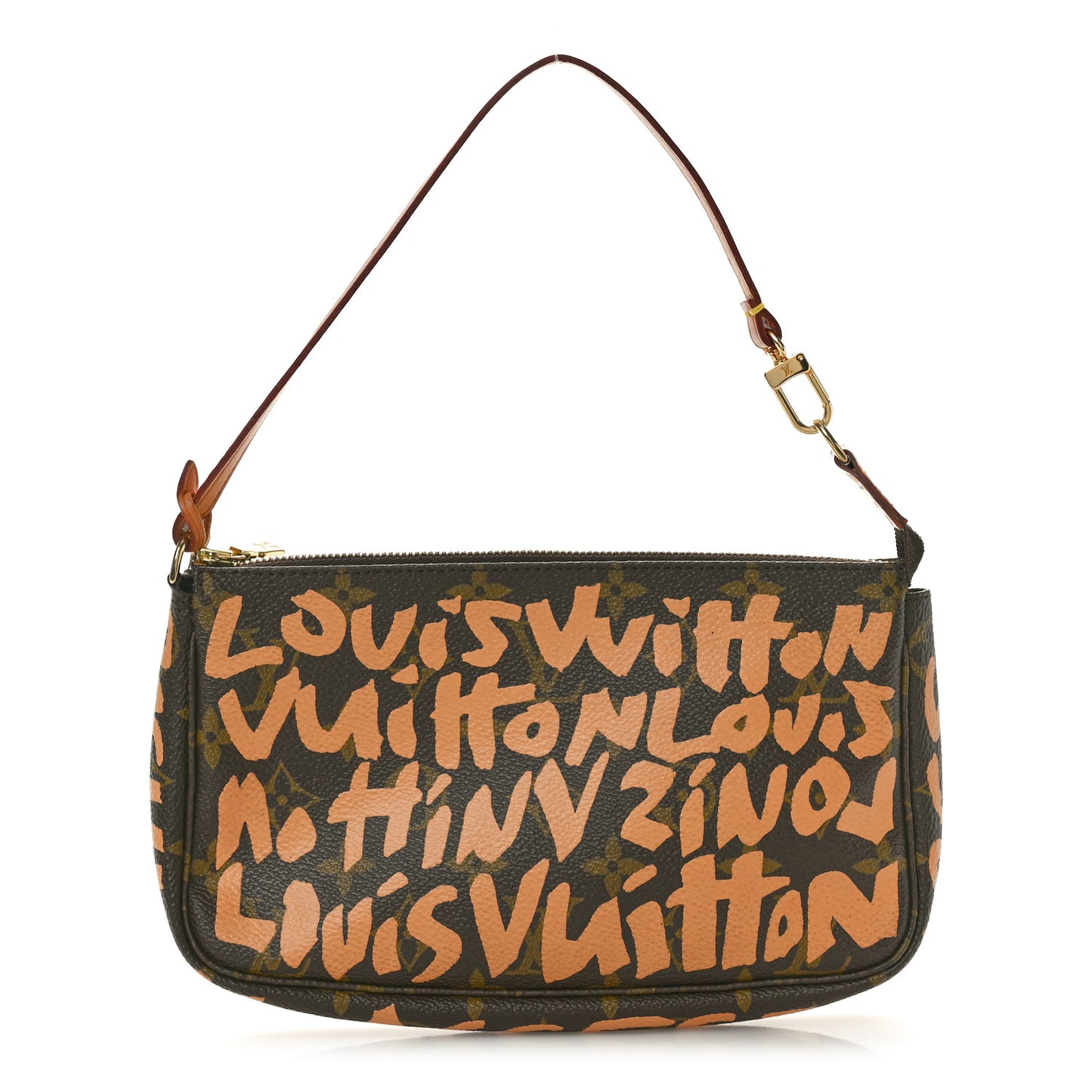 Monogram Graffiti Pochette Accessories Peach