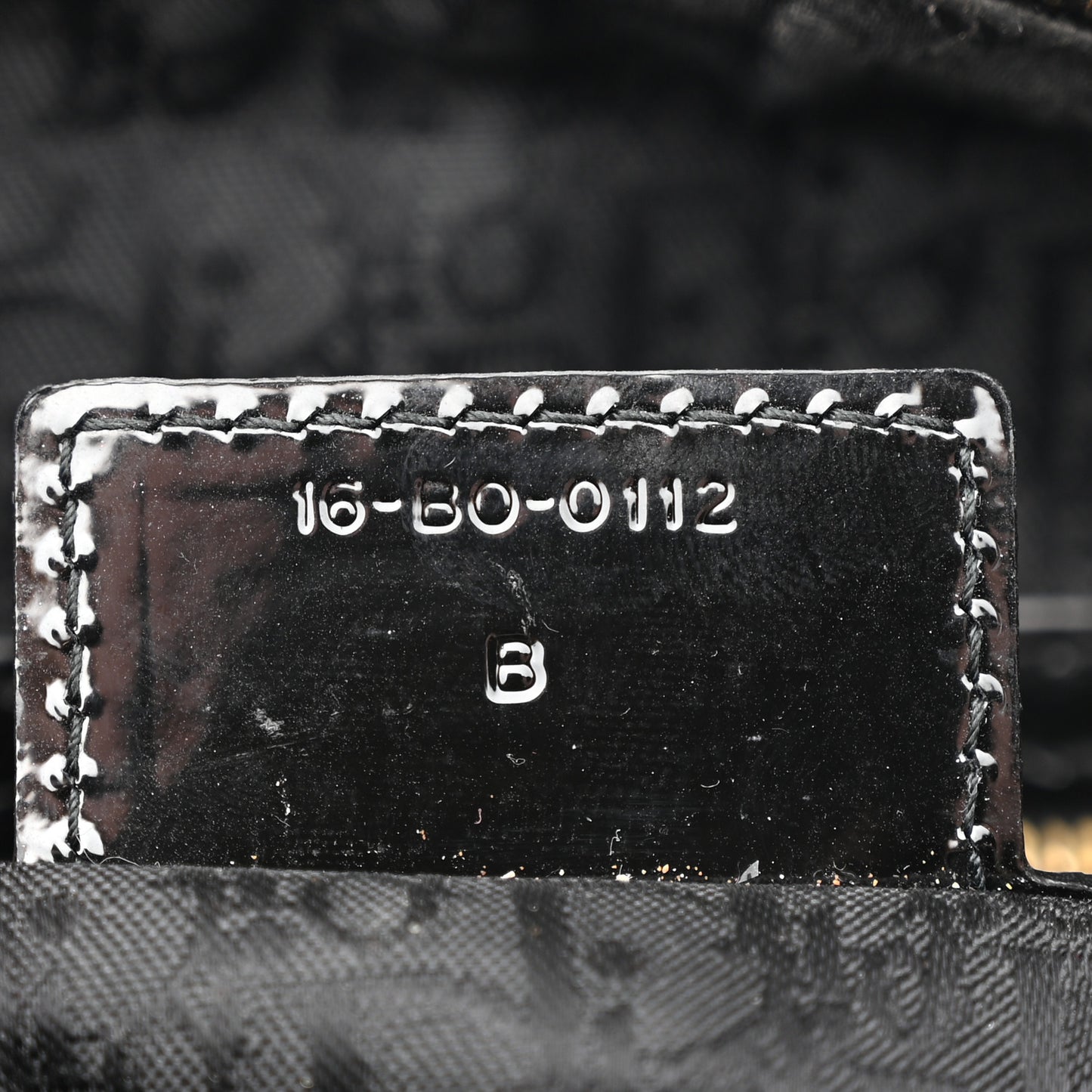 Patent Cannage Large Lady Dior Black