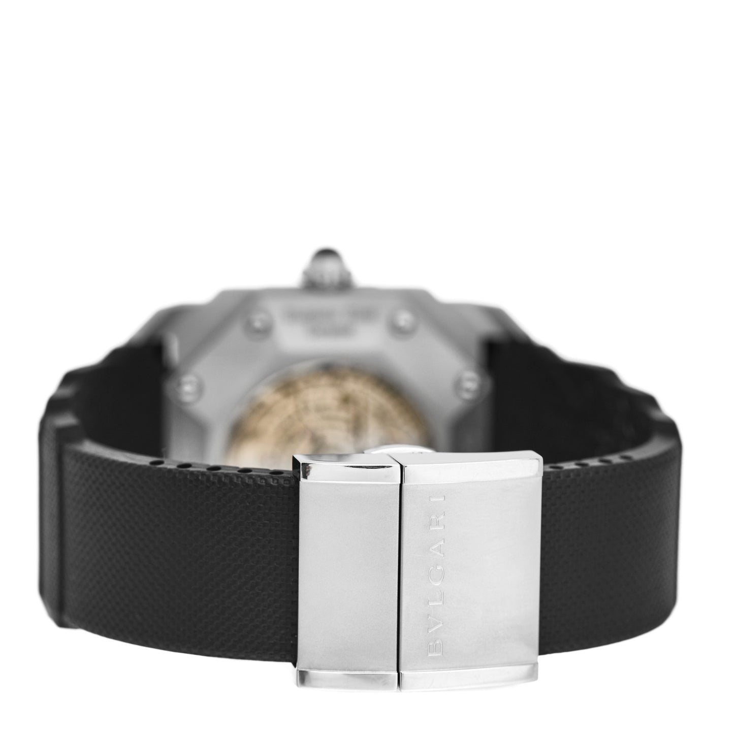 Stainless Steel Ceramic Rubber 43mm Octo Bi-Retro Gerald Genta Automatic Watch Black