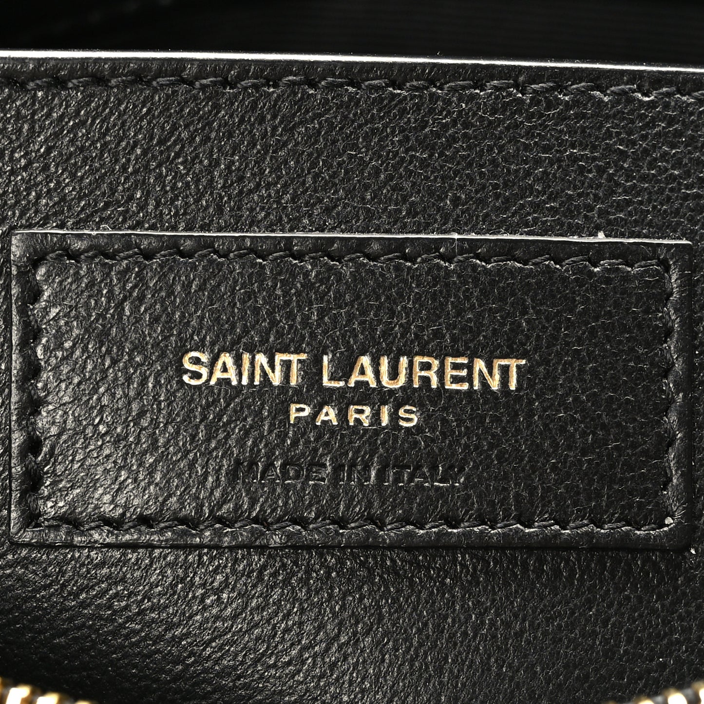 Fabric Y Quilted Monogram Small Loulou Chain Satchel Black