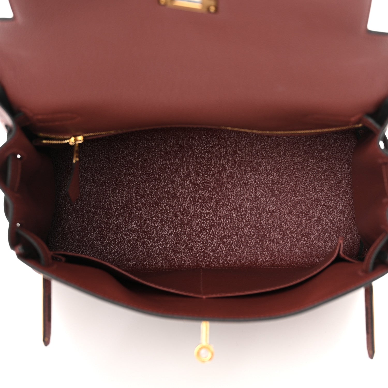 Hermes Togo Kelly Retourne 28 Rouge H 5 of 12