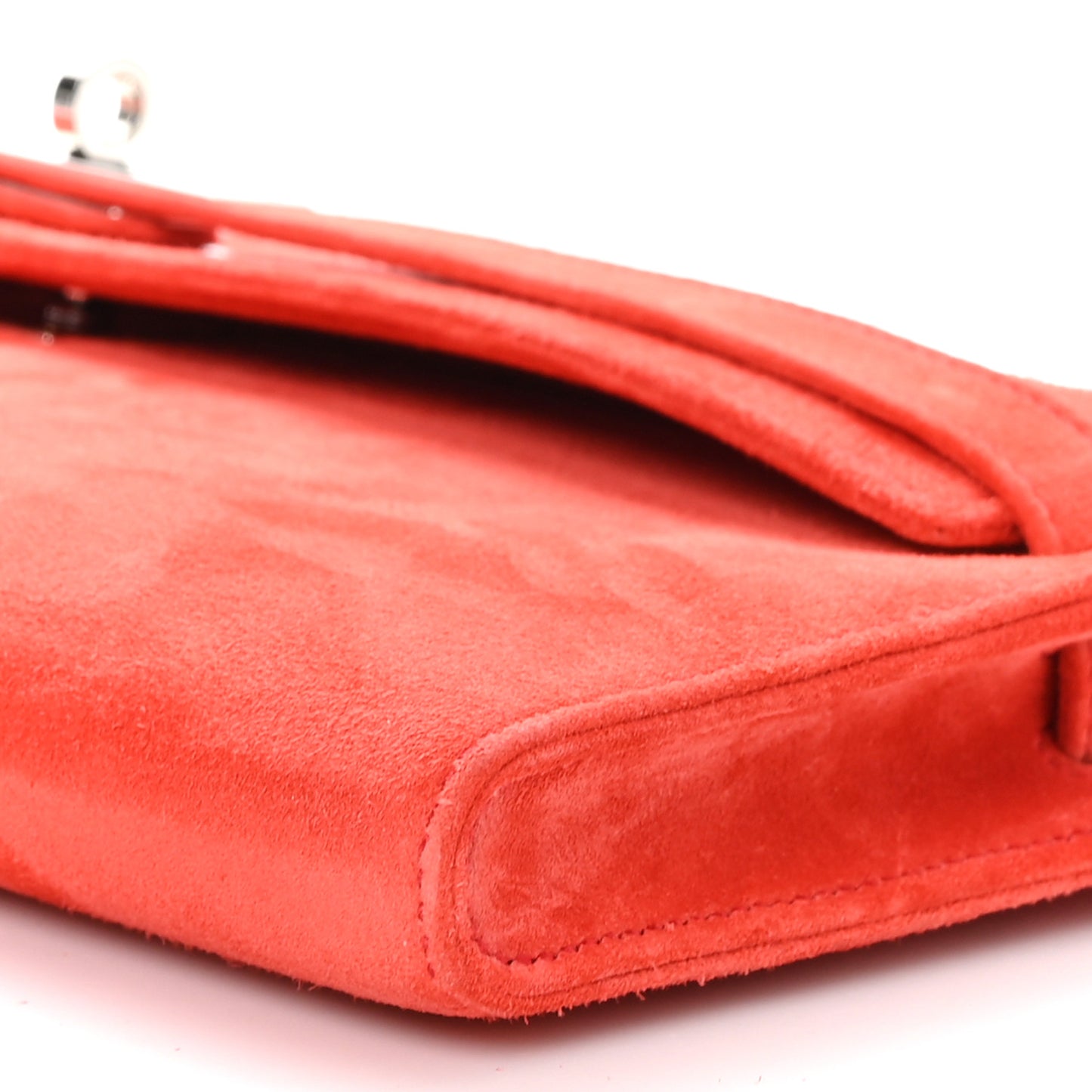 Veau Doblis Kelly Cut Clutch Pochette Capucine