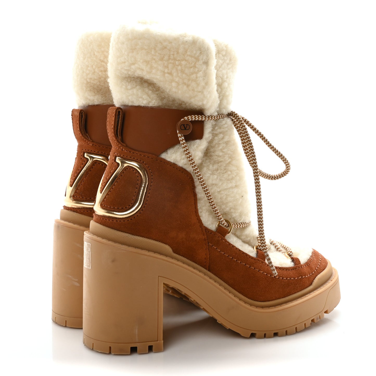 Suede Shearling Vlogo Trekkgirl Ankle Boots 36 Selleria