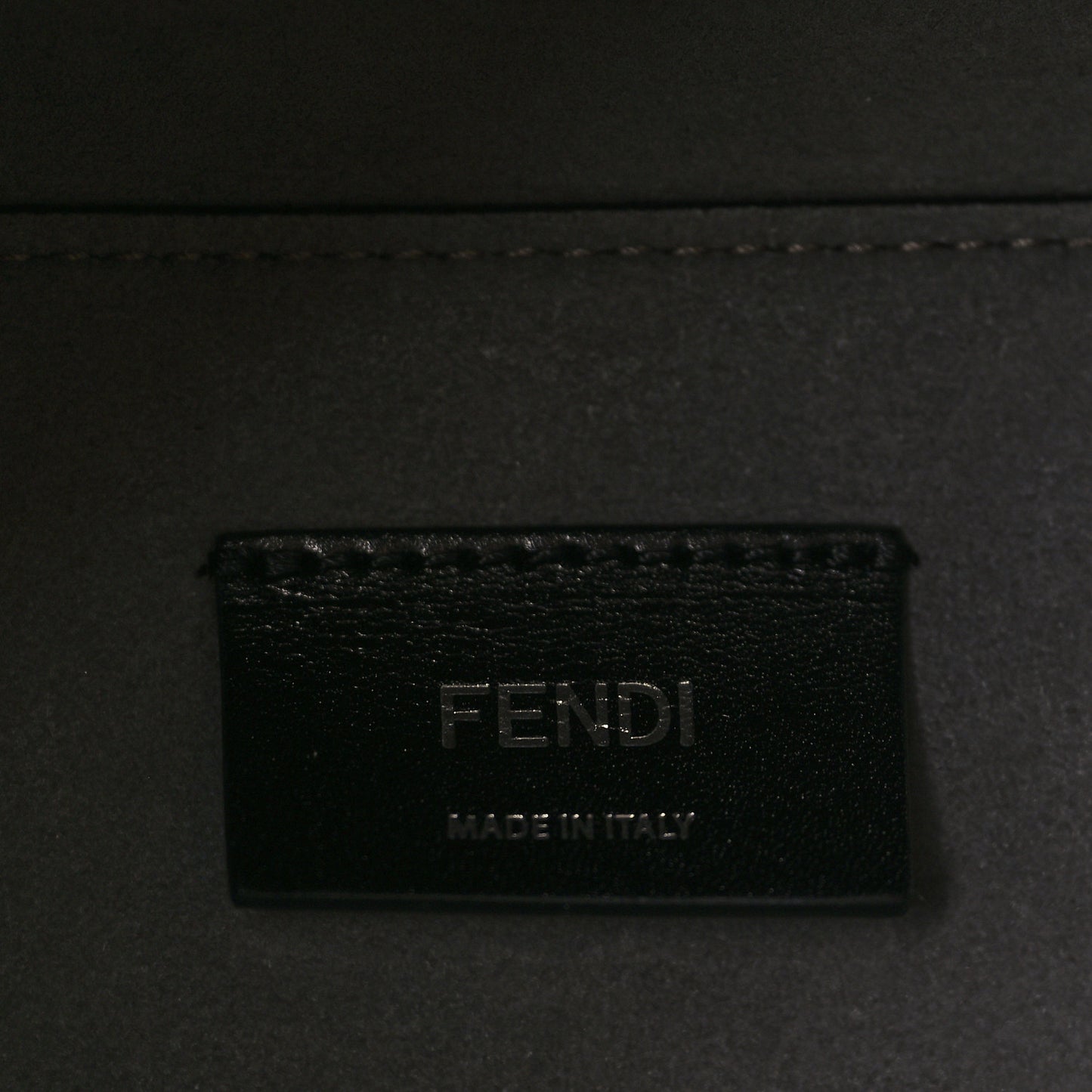 Vitello Cher Logo Embossed Mini Go To Shopper Tote Black