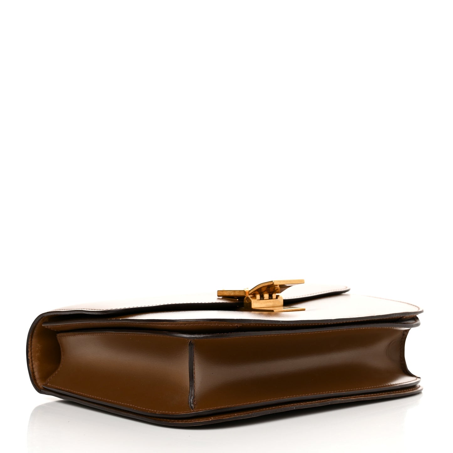 Smooth Calfskin Medium Classic Box Flap Bag Camel