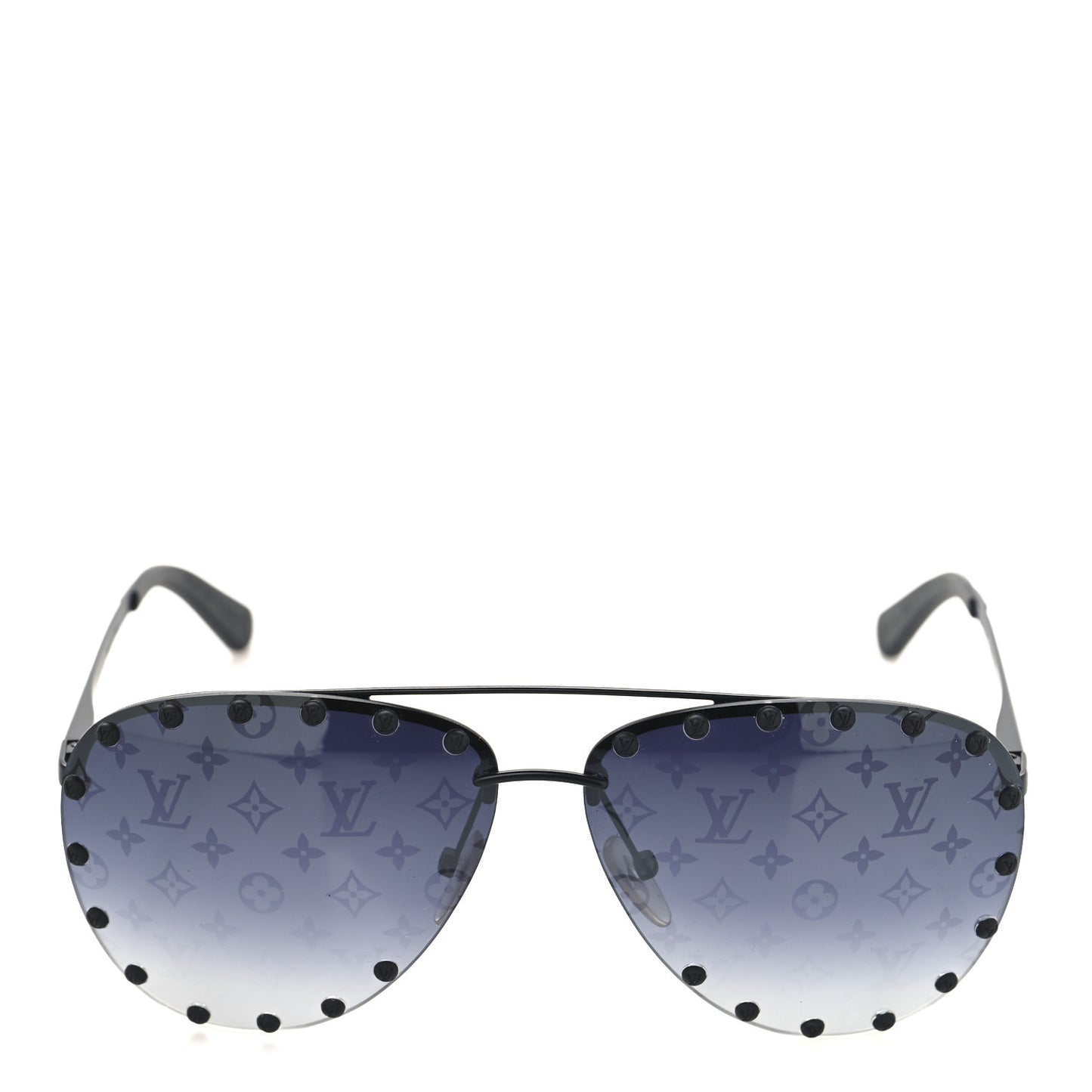 Metal Monogram The Party Aviator Sunglasses Z0973U Black