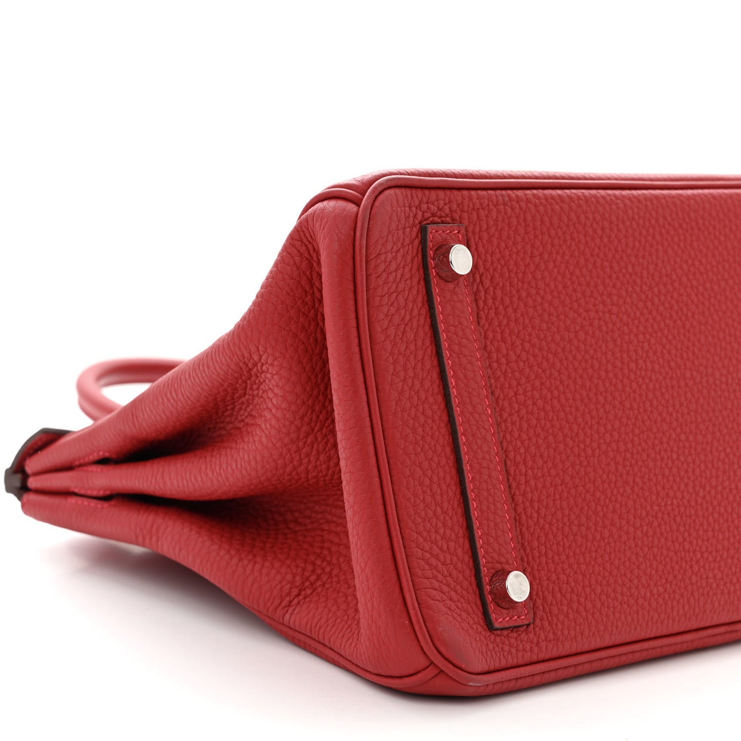 Taurillon Clemence Birkin 30 Rouge Piment