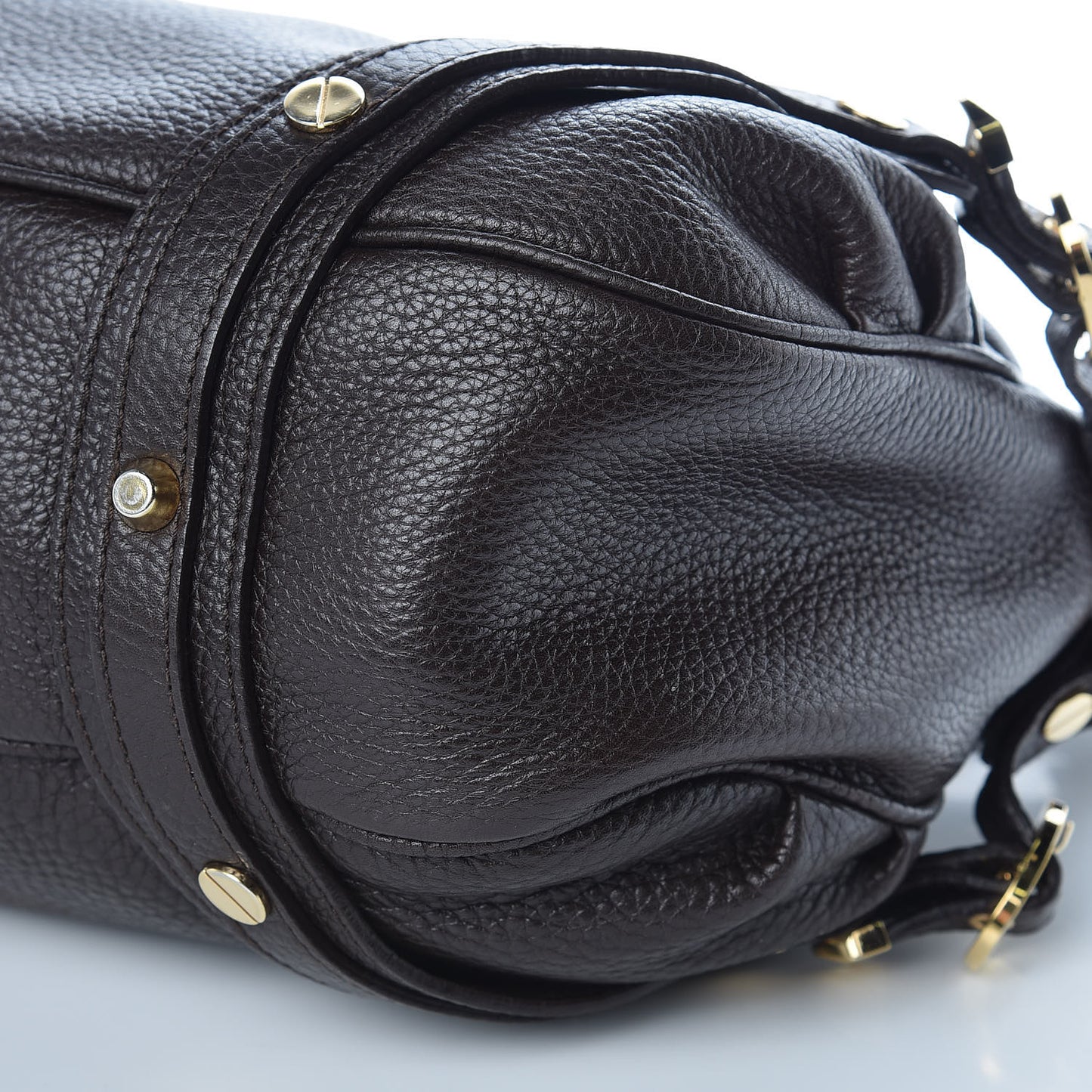 Calfskin Shoulder Bag Brown