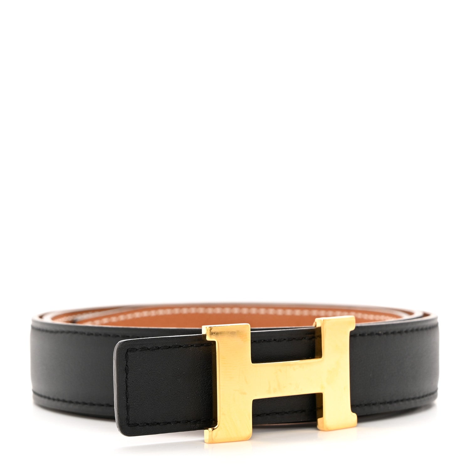 Hermes Swift Epsom 24mm Mini Constance H Belt 80 Black Gold 2 of 9