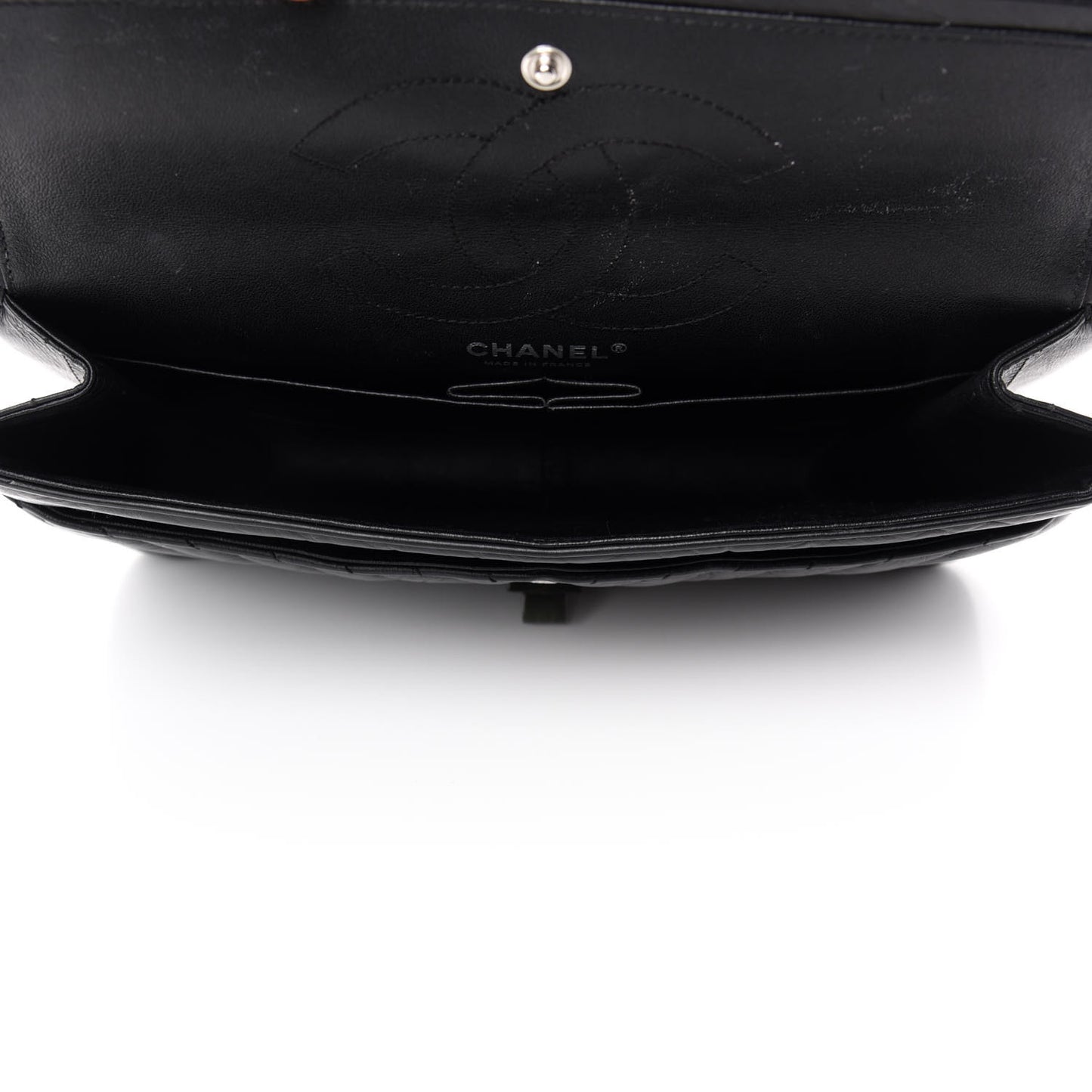 Aged Calfskin Chevron Quilted 2.55 Reissue 226 So Black