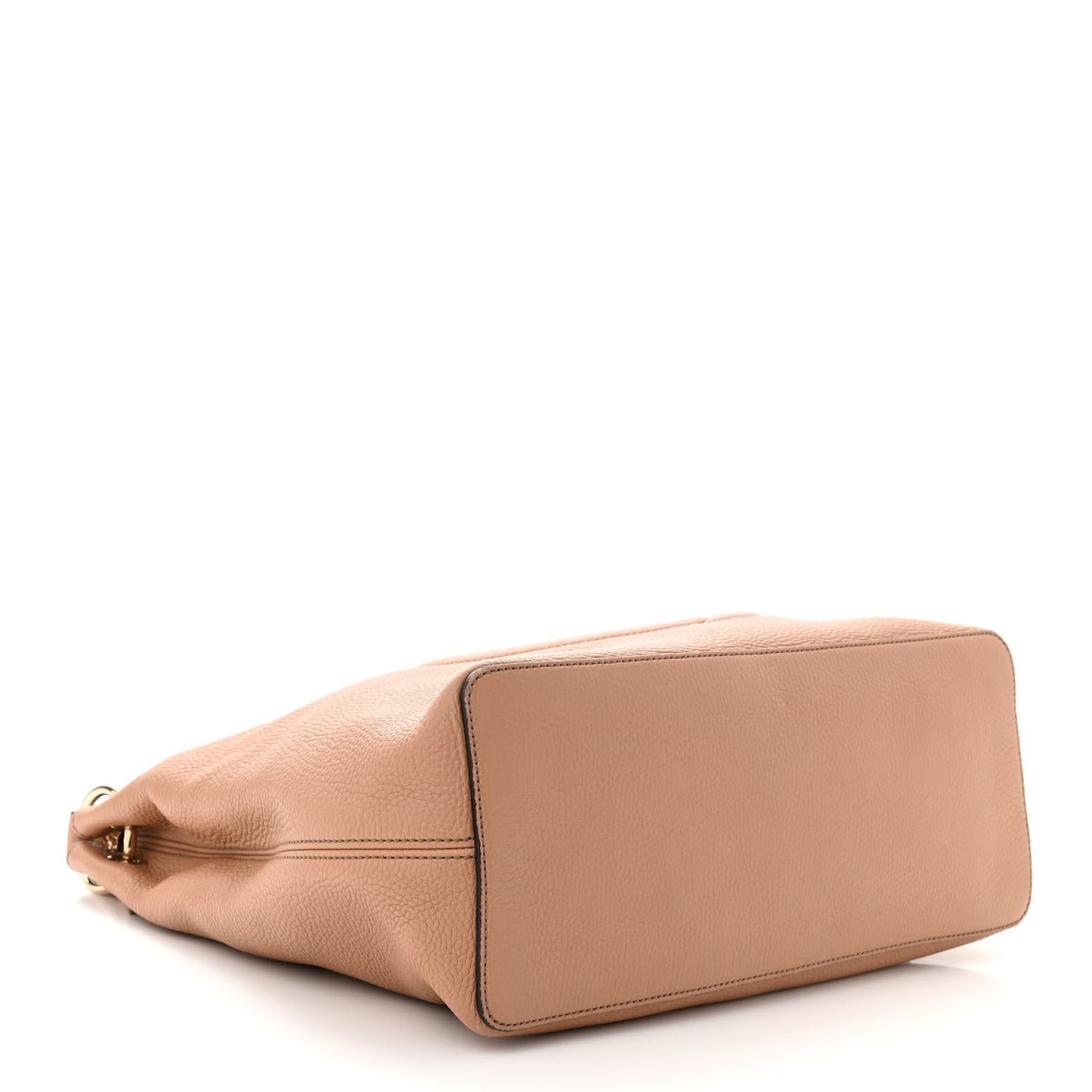 Pebbled Calfskin Large Soho Hobo Camelia
