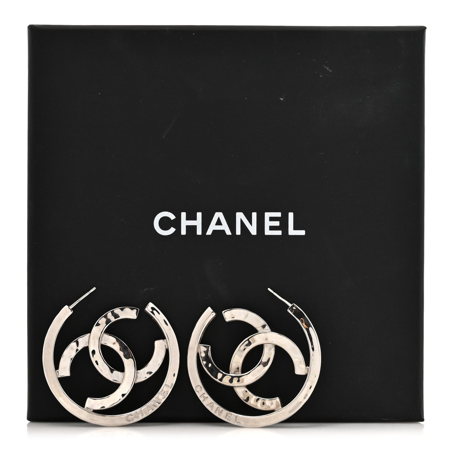 CC Hoop Earrings Silver