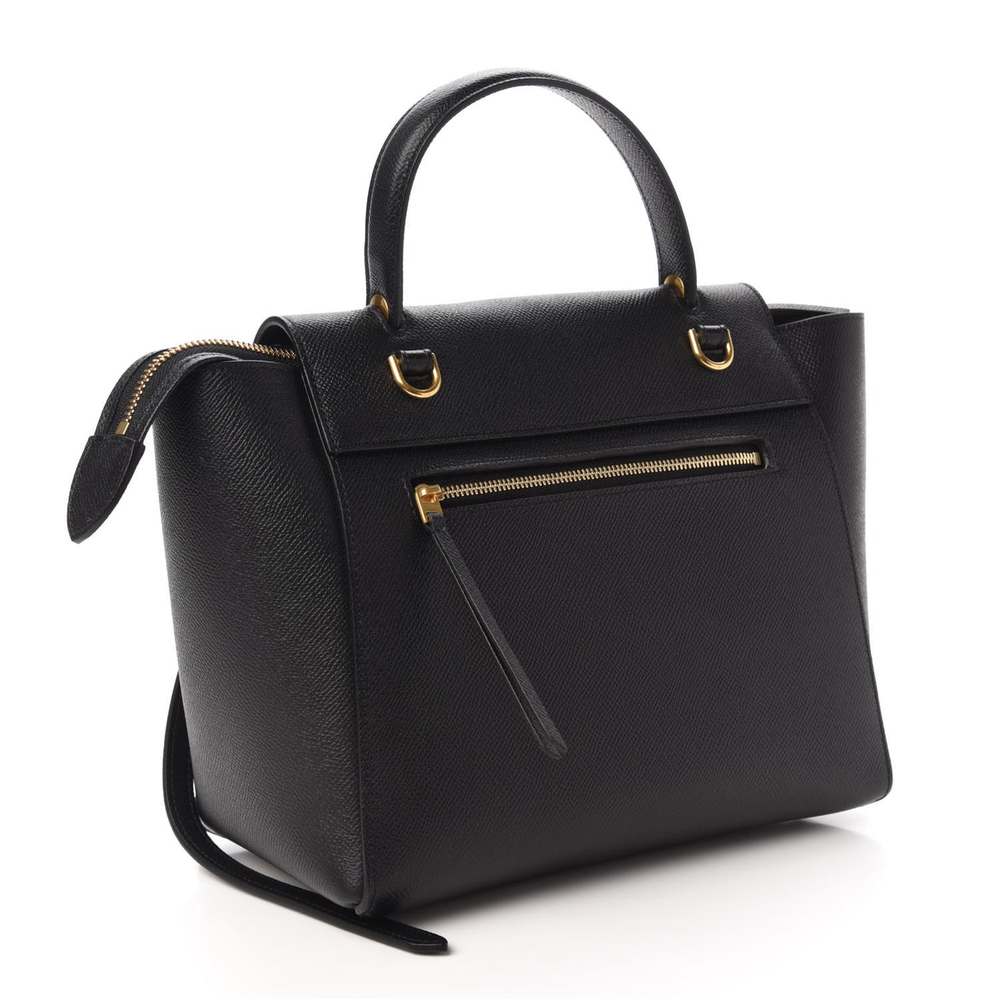 Grained Calfskin Micro Belt Bag Black