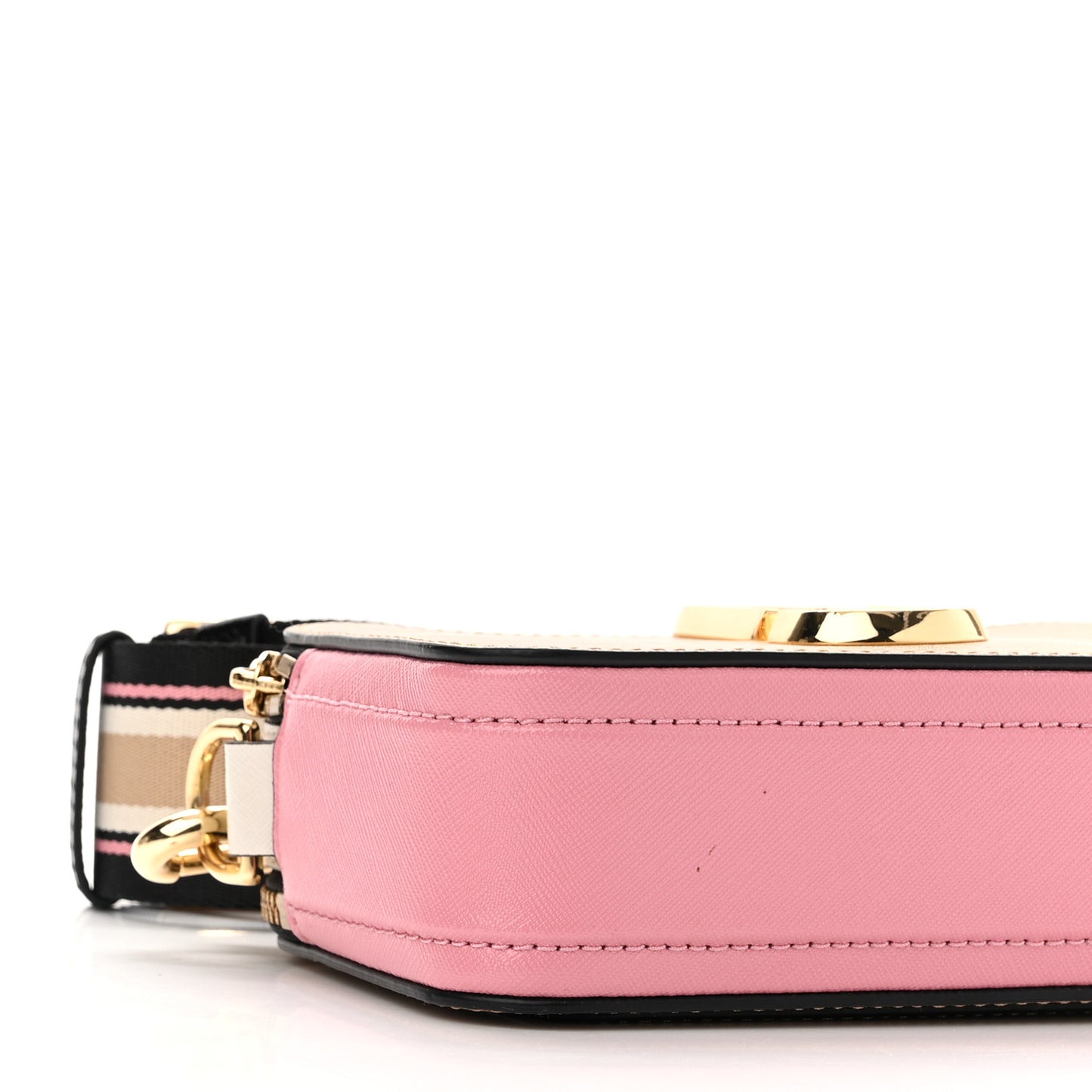 Saffiano Small Snapshot Camera Bag Beige Multicolor