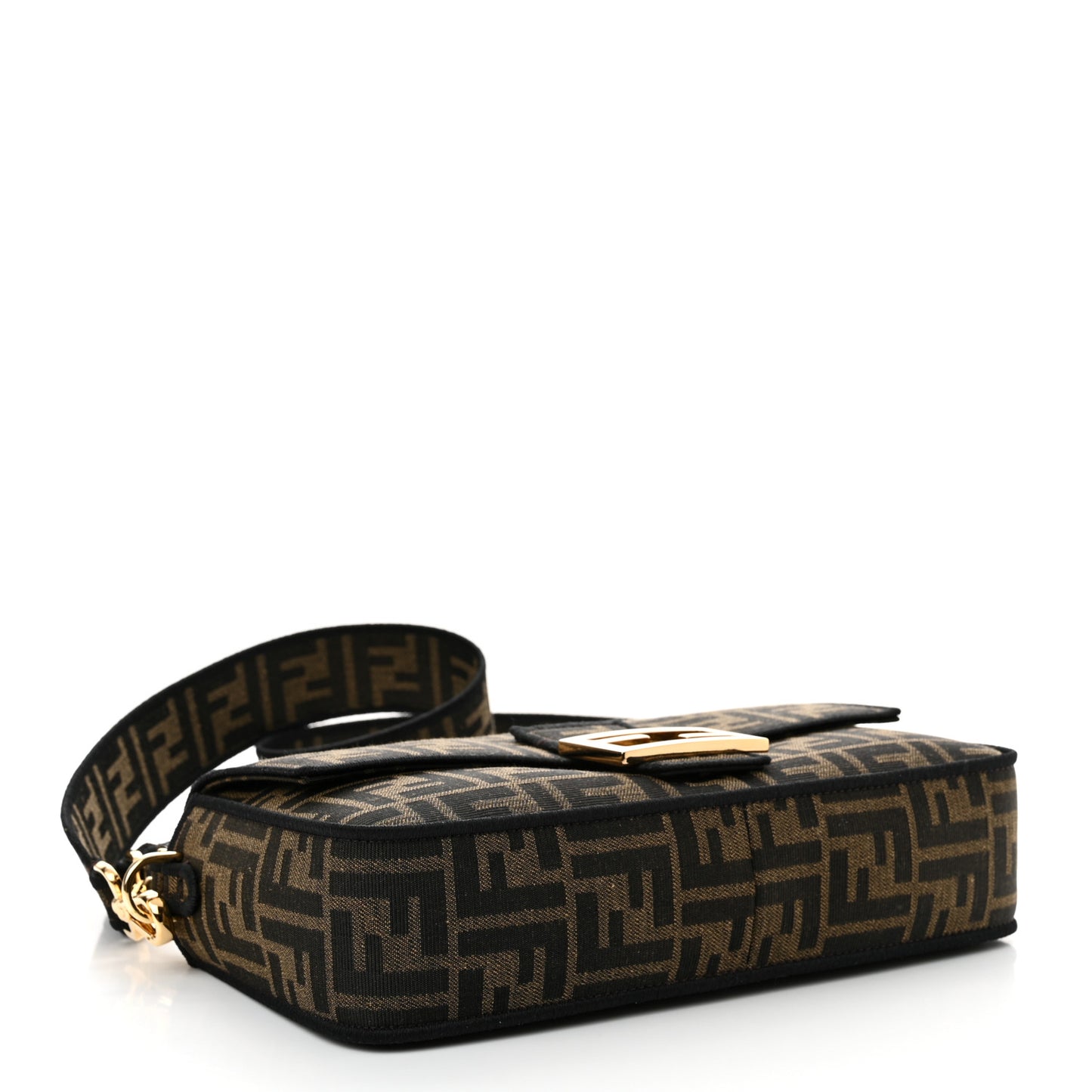 Fabric Jacquard FF 1974 Medium Baguette Tobacco Moro Black