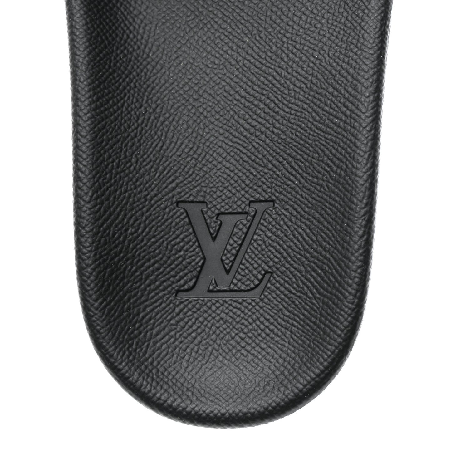 Rubber Damier Mens Waterfront Mules 7.5 Black