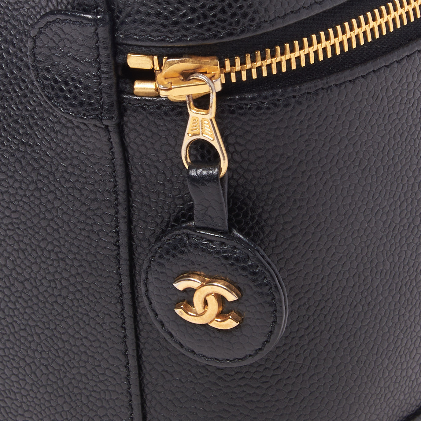 Caviar Cosmetic Vanity Bag Black