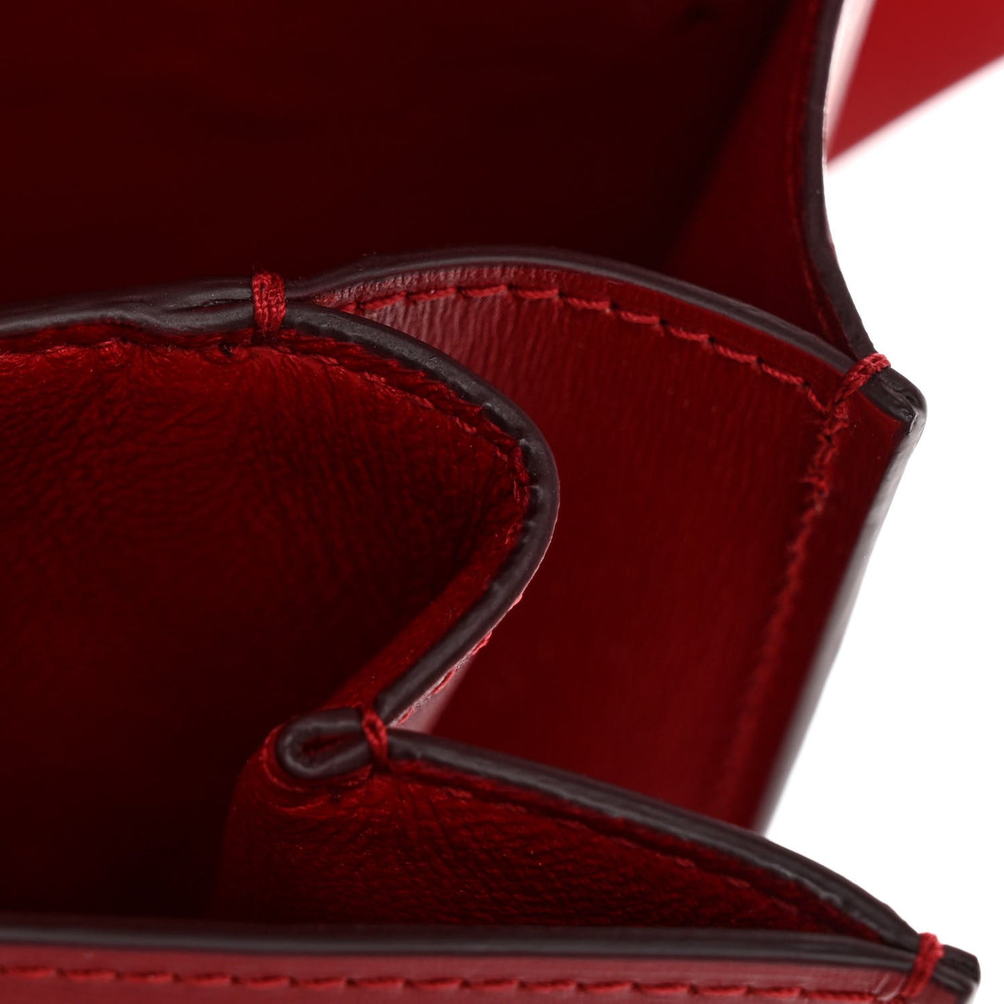 Box Calfskin Medium Classic Box Flap Bag Red