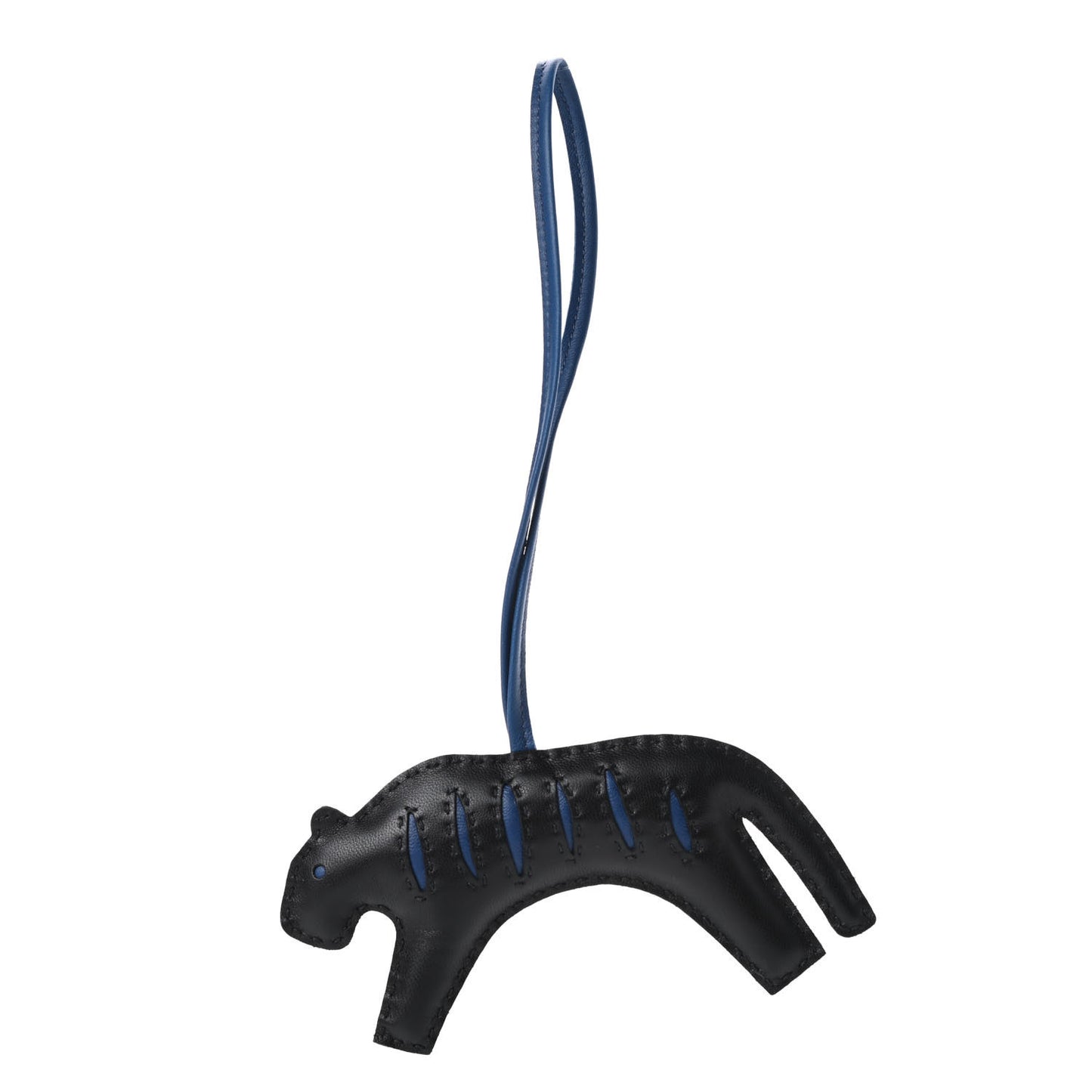 Milo Lambskin Rooroo Bag Charm Black Bleu de Malte