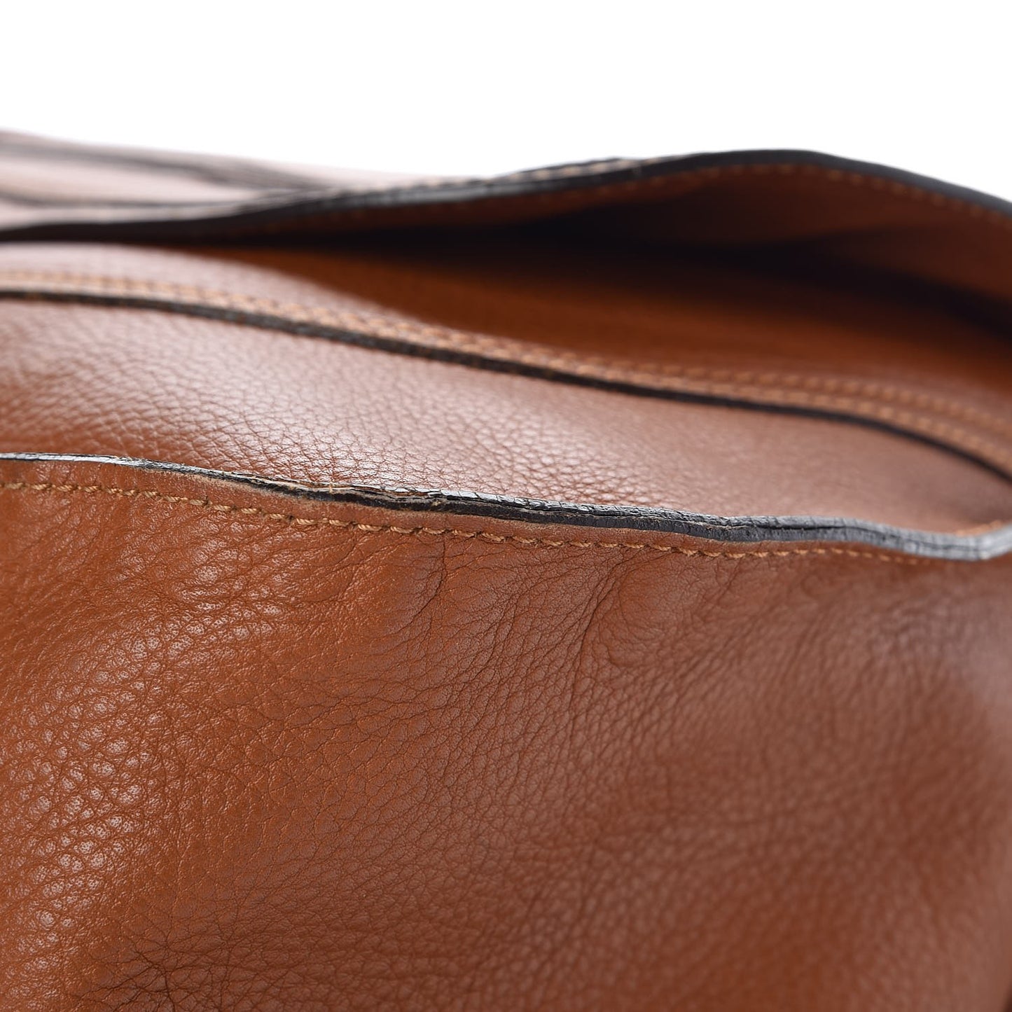 Calfskin Large Marcie Satchel Tan