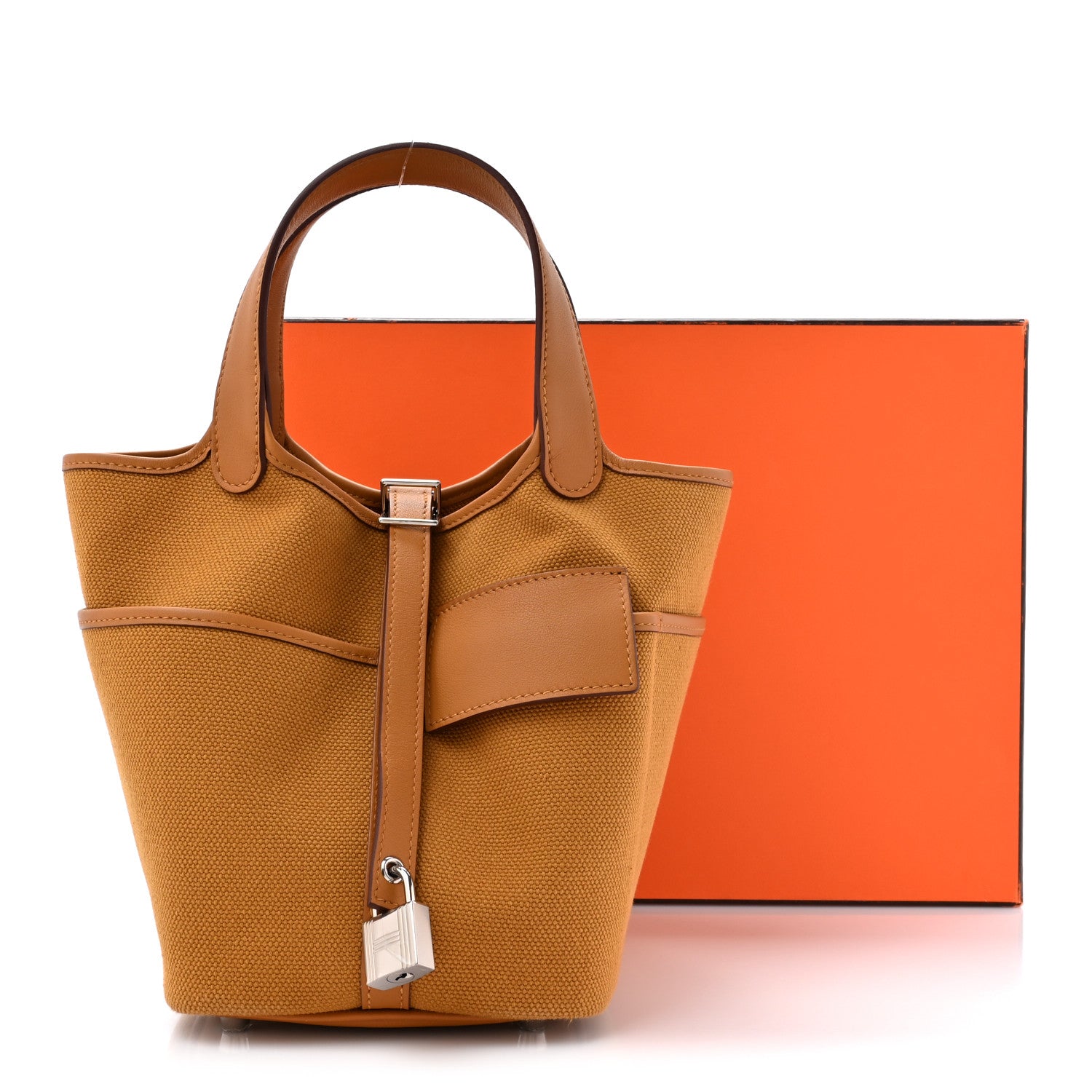 Hermes Toile Goeland Swift Cargo Picotin Lock 18 Sesame 11 of 11