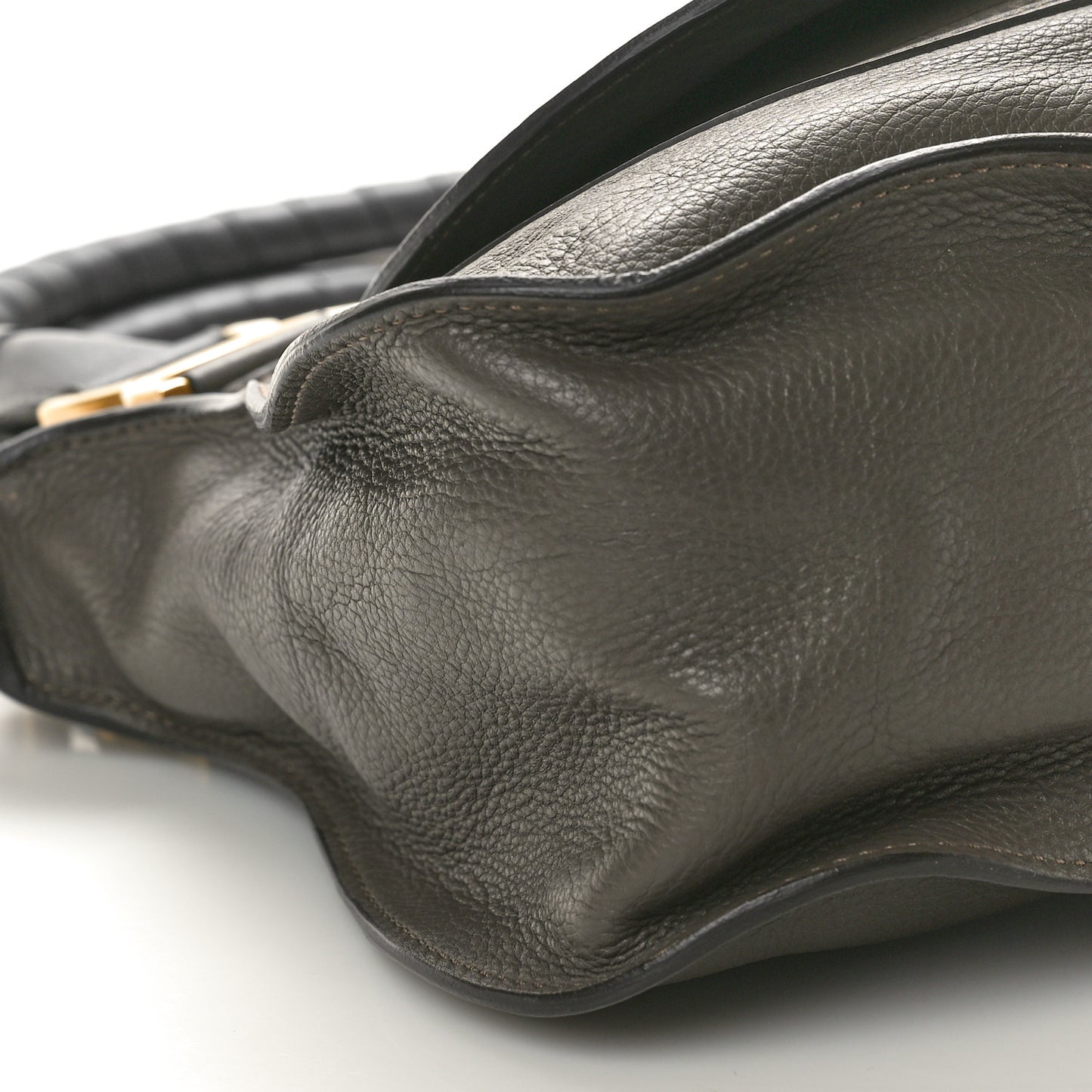 Calfskin Medium Marcie Satchel Anchor Grey