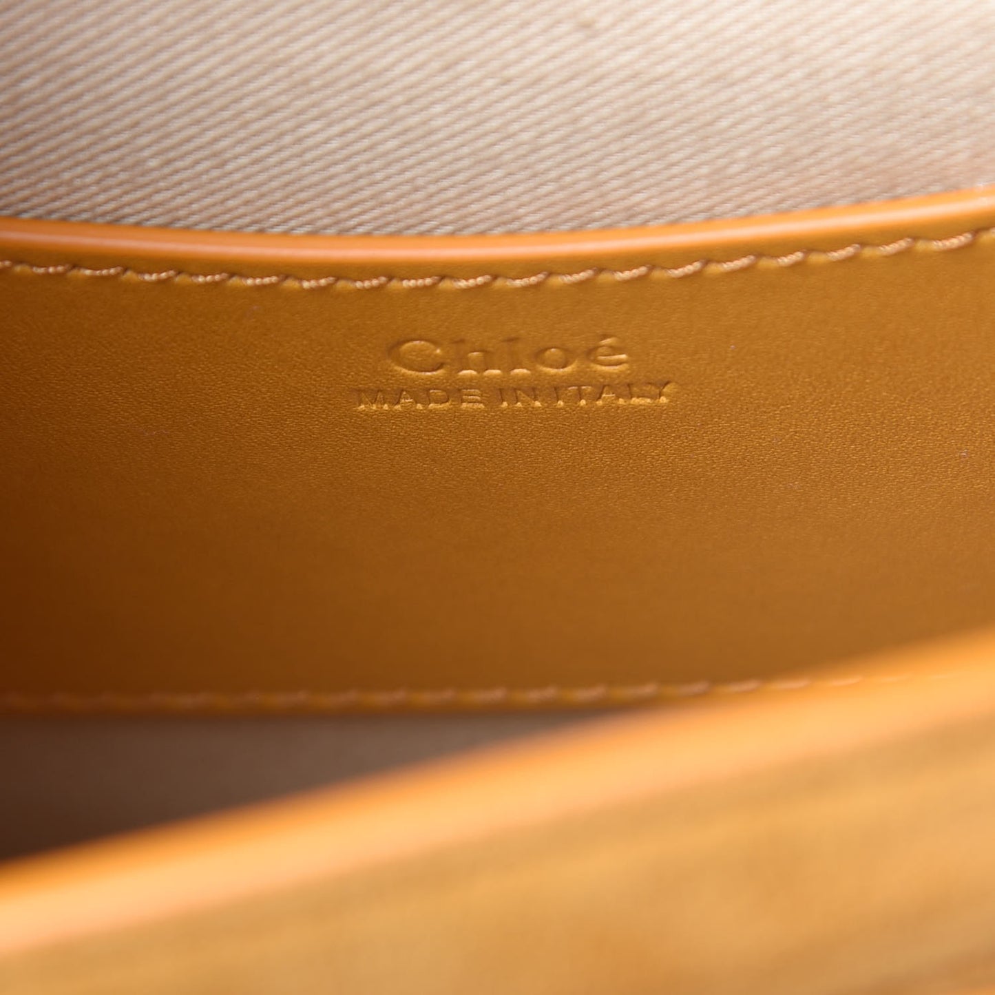 Calfskin Small Tess Bag Burning Camel