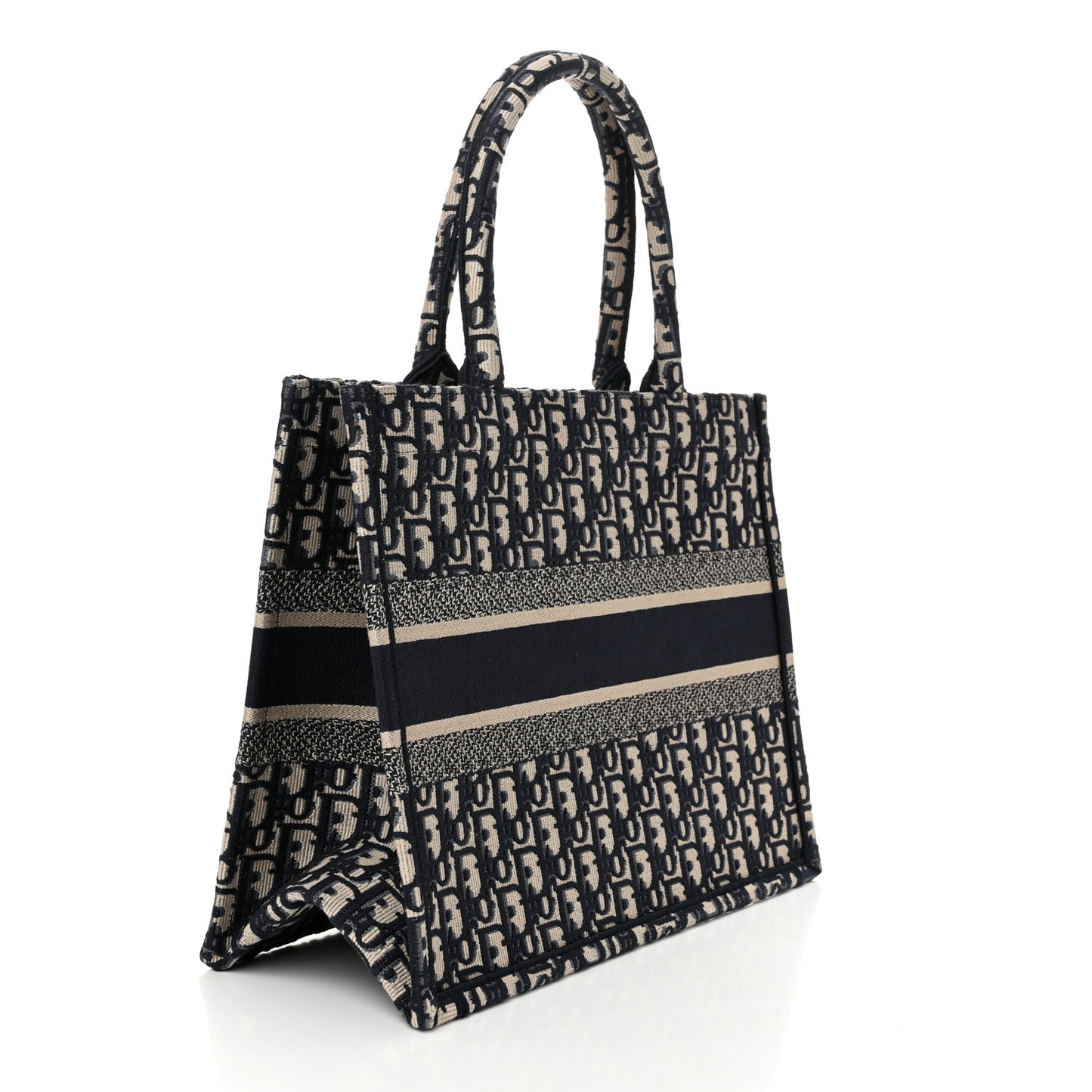 Oblique Medium Book Tote Blue Multicolor