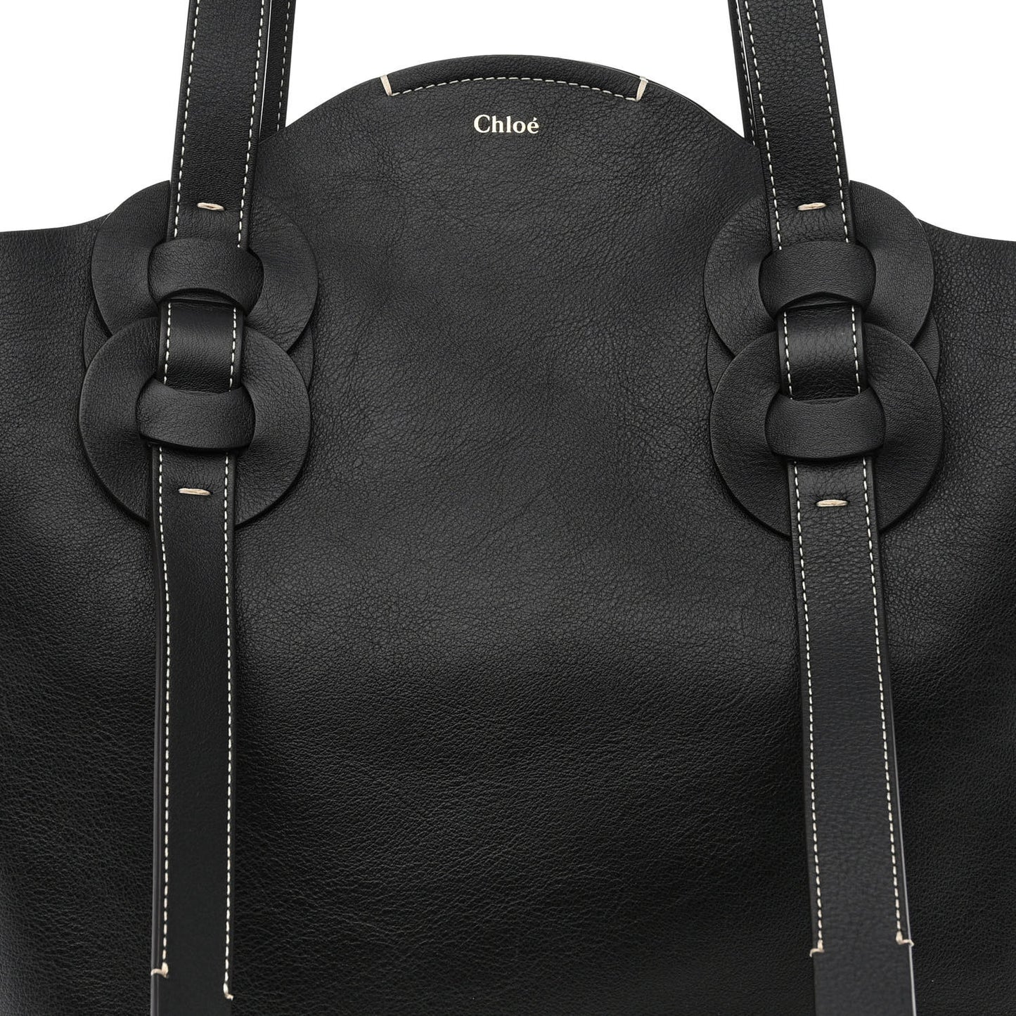 Small Grain Smooth Calfskin Medium Darryl Tote Black