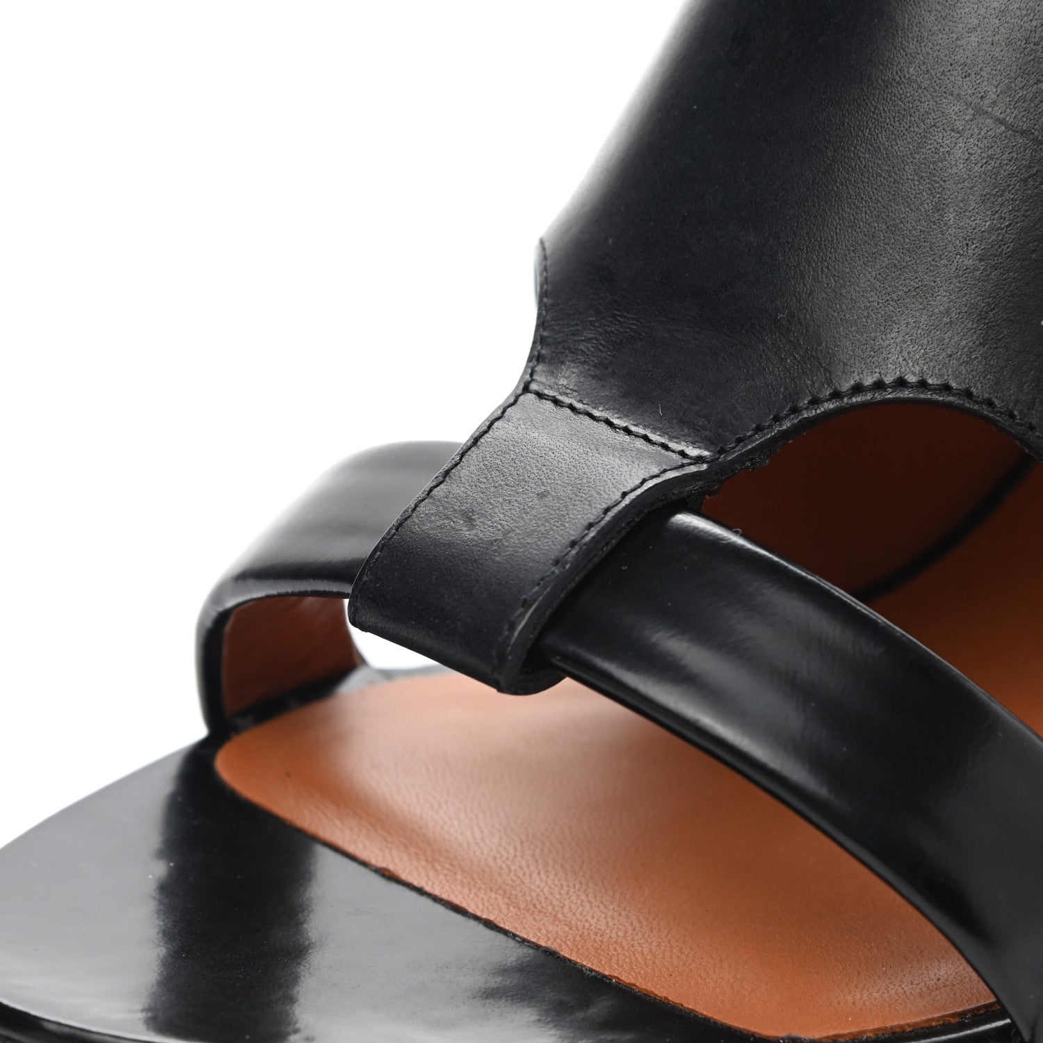 Givenchy Calfskin Slingback Cutout Sandals 38.5 Black 9 of 9