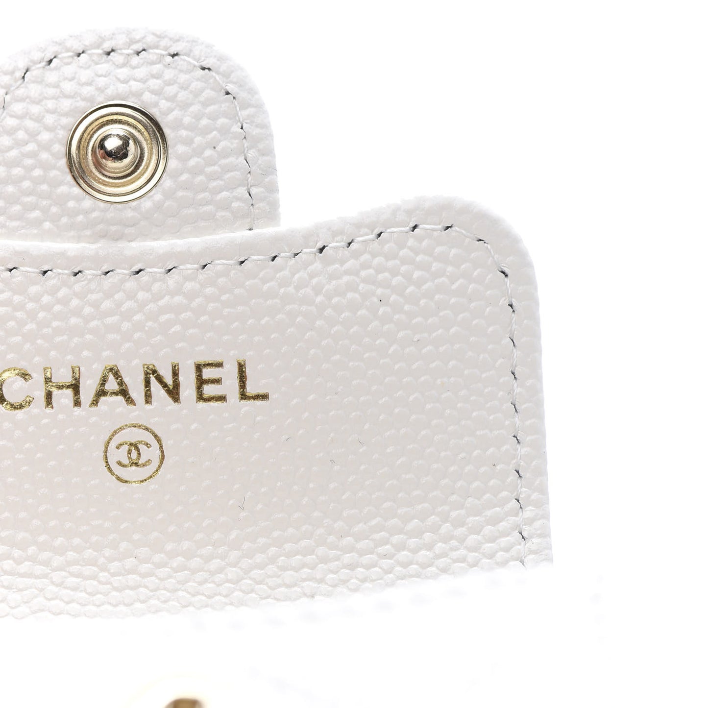 Caviar Quilted Airpods Pro Case White