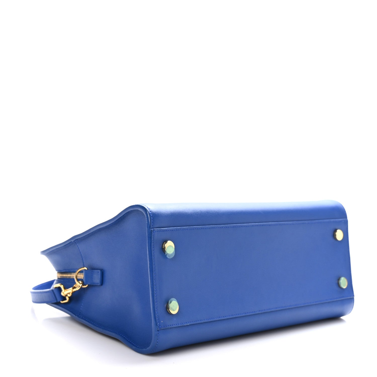 Saint Laurent Calfskin Small Monogram Cabas Blue Majorelle 4 of 9