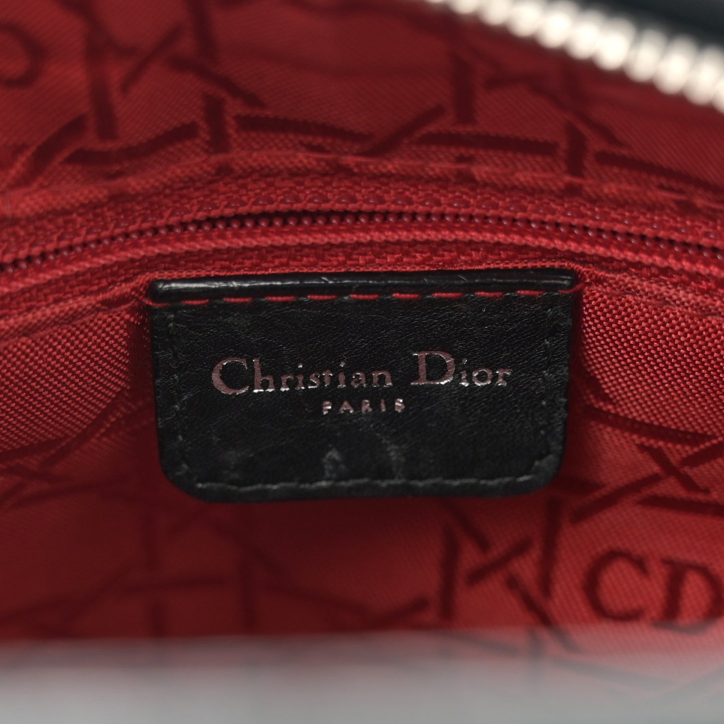 Lambskin Cannage Medium Lady Dior Black